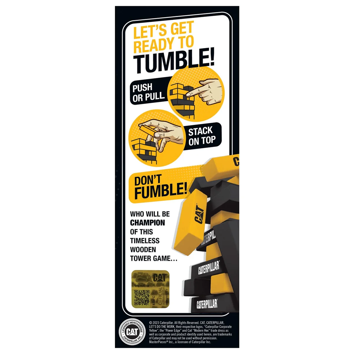 Caterpillar Tumble Tower Game - Image 3