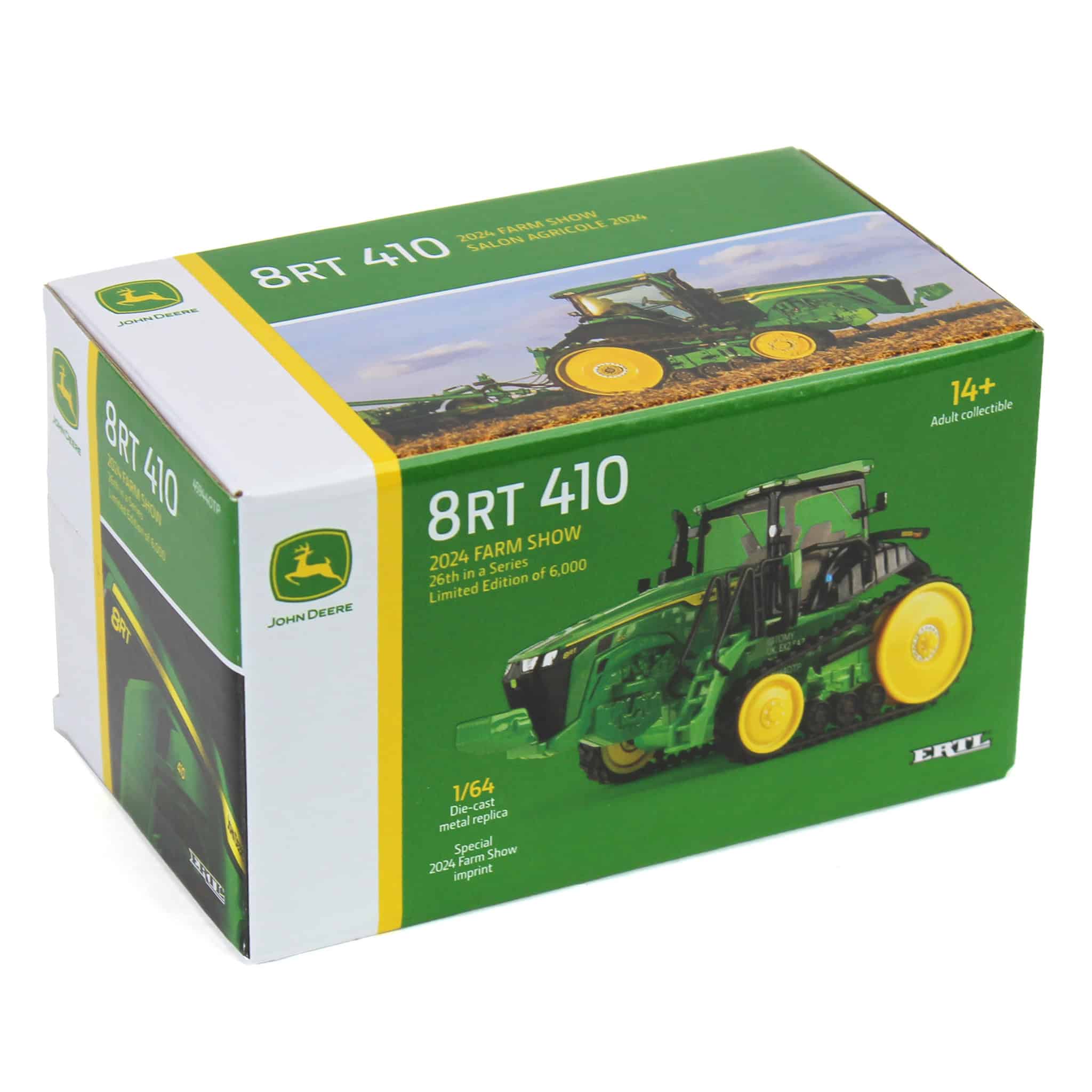 Charcoal Chase Unit ~ 1/64 John Deere 8RT 410 Tractor, 2024 Farm Show - Image 6