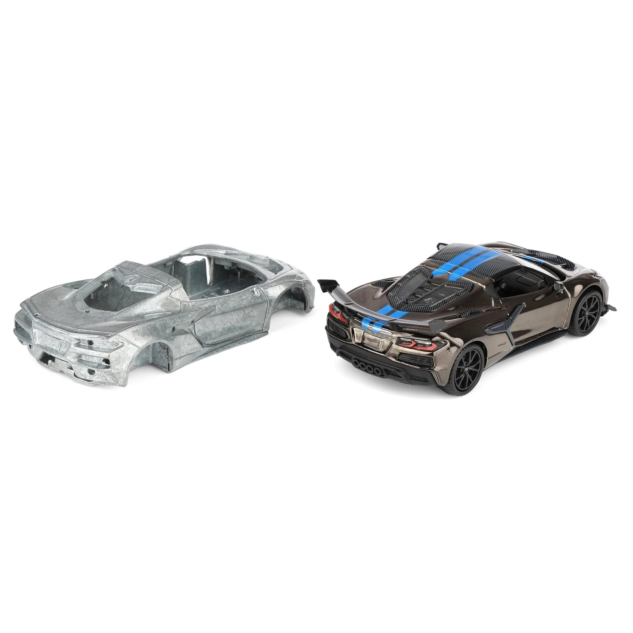 Charcoal Chrome Chase Unit ~ 1/64 2025 Chevrolet Corvette C8 ZR1 Raw Casting Dual Pack, 2025 GreenLight Waltersons Product Expo Dinner Exclusive - Image 3