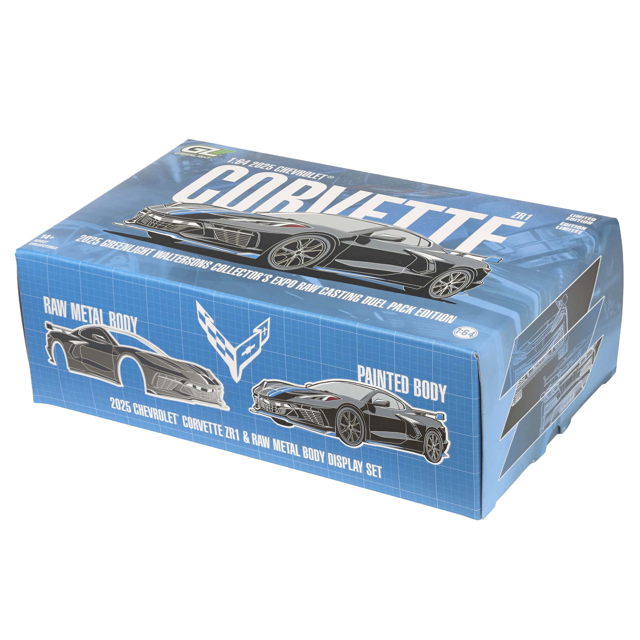 Charcoal Chrome Chase Unit ~ 1/64 2025 Chevrolet Corvette C8 ZR1 Raw Casting Dual Pack, 2025 GreenLight Waltersons Product Expo Dinner Exclusive - Image 6