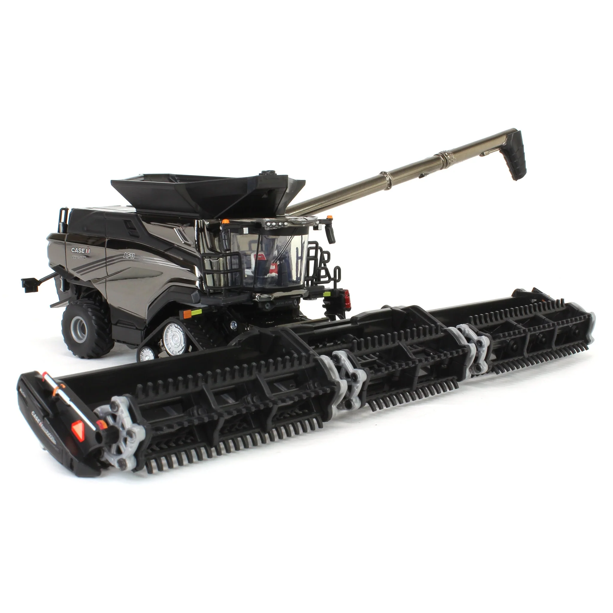 Charcoal Chrome Chase Unit ~ 1/64 Case IH AF11 Combine with Tracks, 2024 Farm Show, ERTL Prestige Collection - Image 3