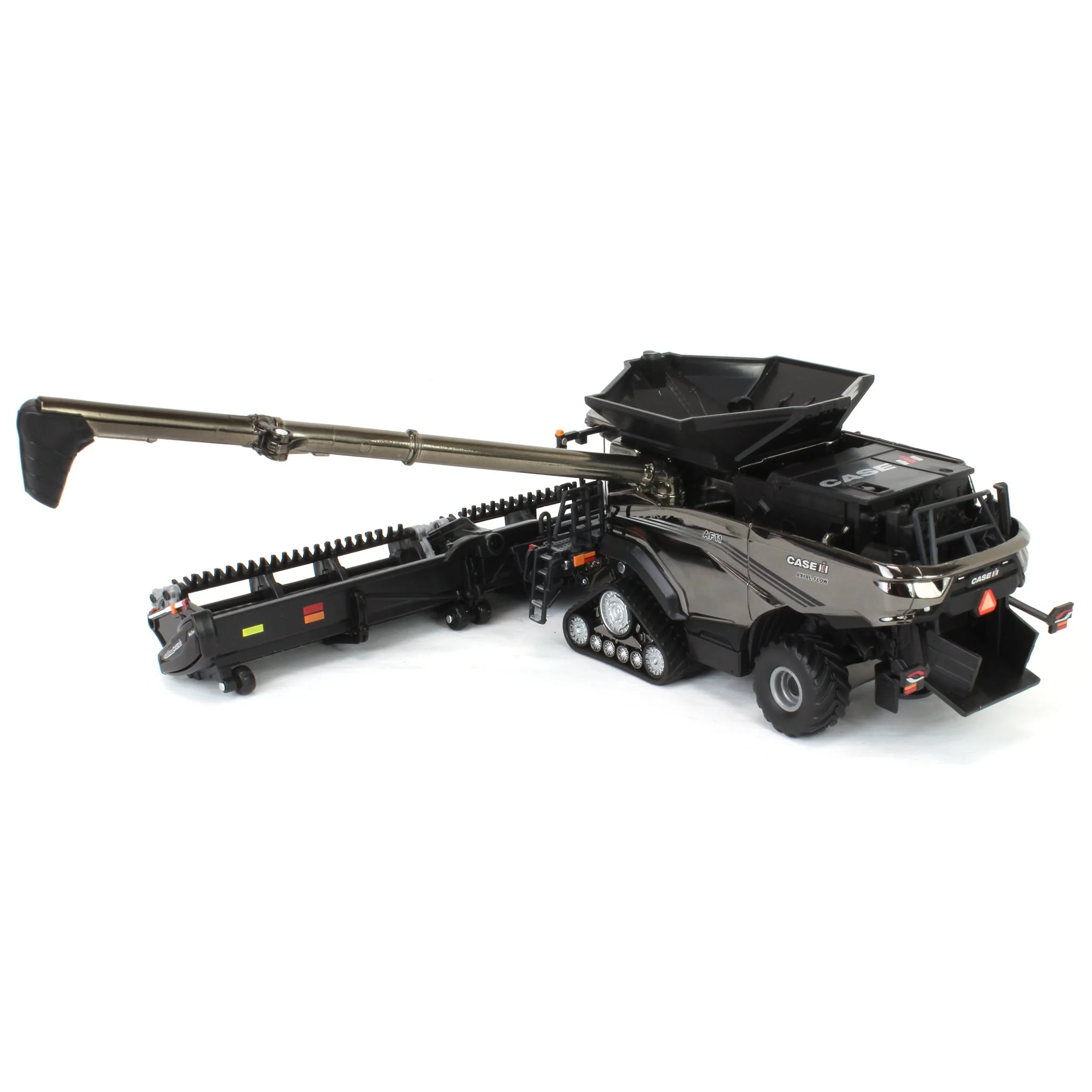 Charcoal Chrome Chase Unit ~ 1/64 Case IH AF11 Combine with Tracks, 2024 Farm Show, ERTL Prestige Collection - Image 4
