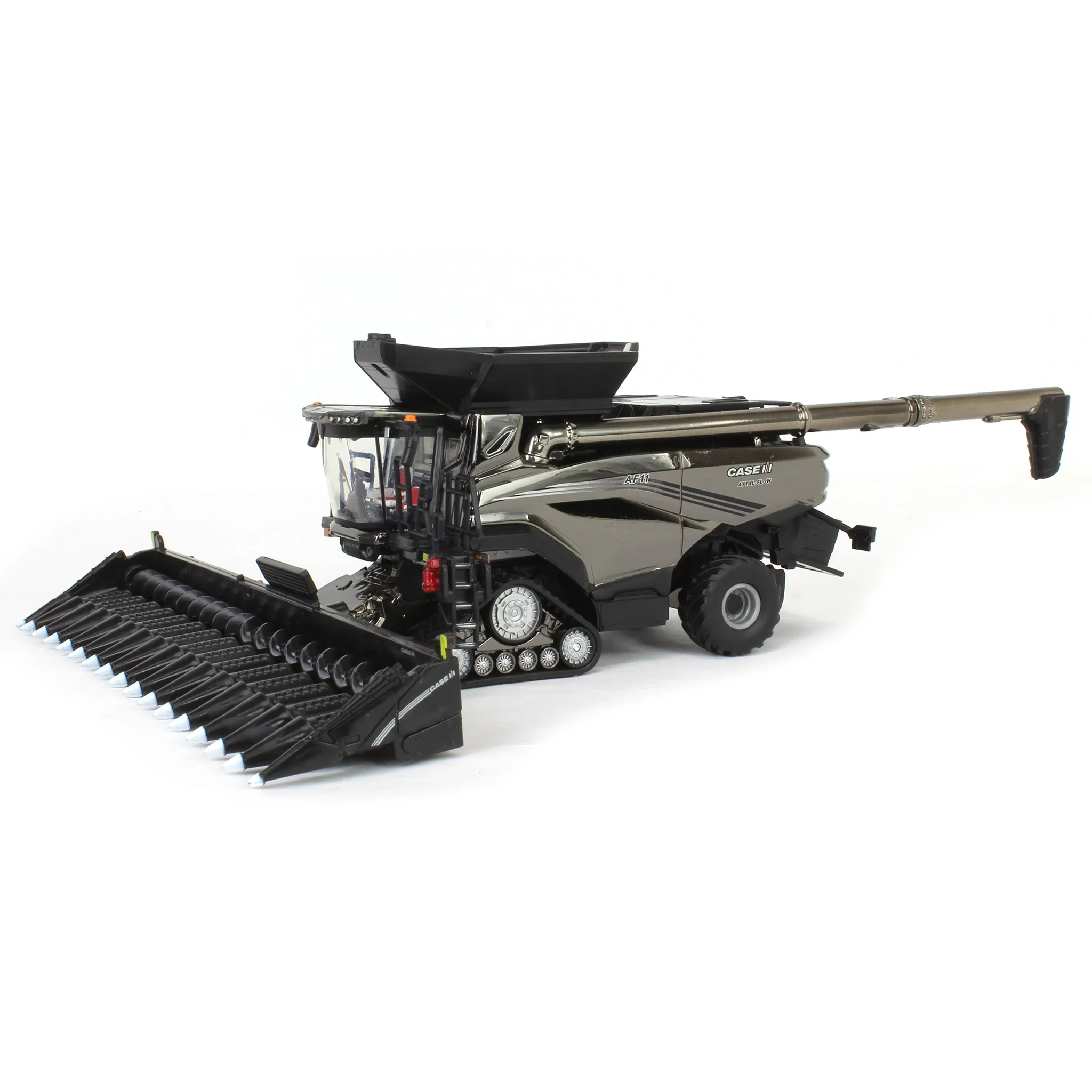 Charcoal Chrome Chase Unit ~ 1/64 Case IH AF11 Combine with Tracks, 2024 Farm Show, ERTL Prestige Collection - Image 5