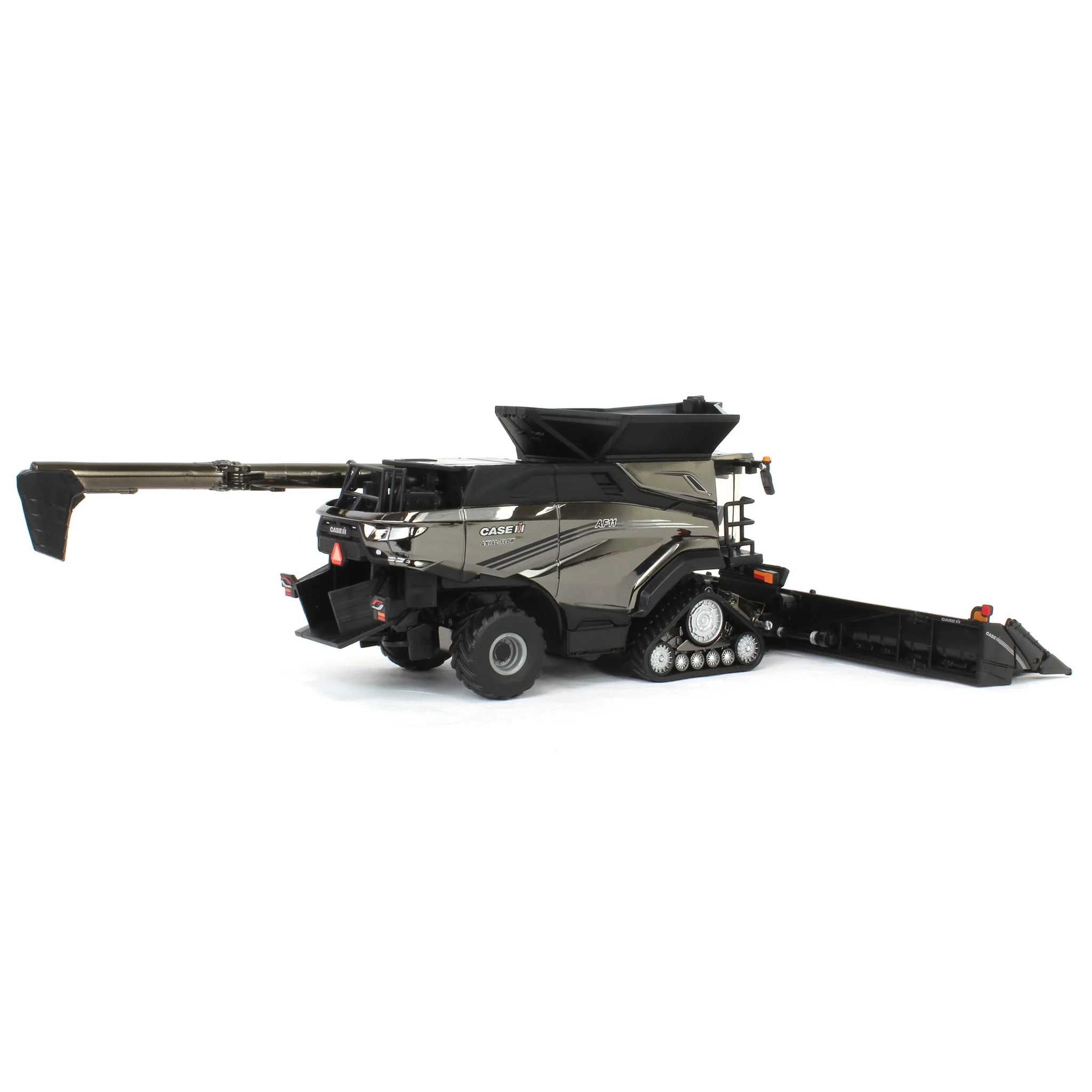 Charcoal Chrome Chase Unit ~ 1/64 Case IH AF11 Combine with Tracks, 2024 Farm Show, ERTL Prestige Collection - Image 7