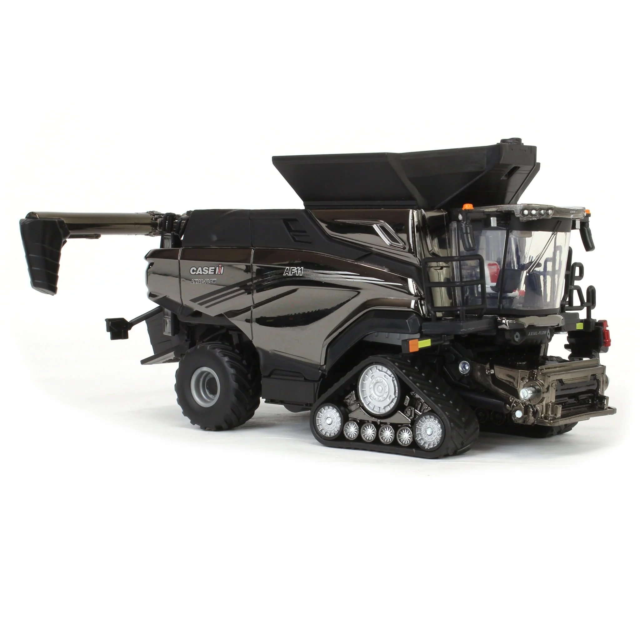 Charcoal Chrome Chase Unit ~ 1/64 Case IH AF11 Combine with Tracks, 2024 Farm Show, ERTL Prestige Collection - Image 8