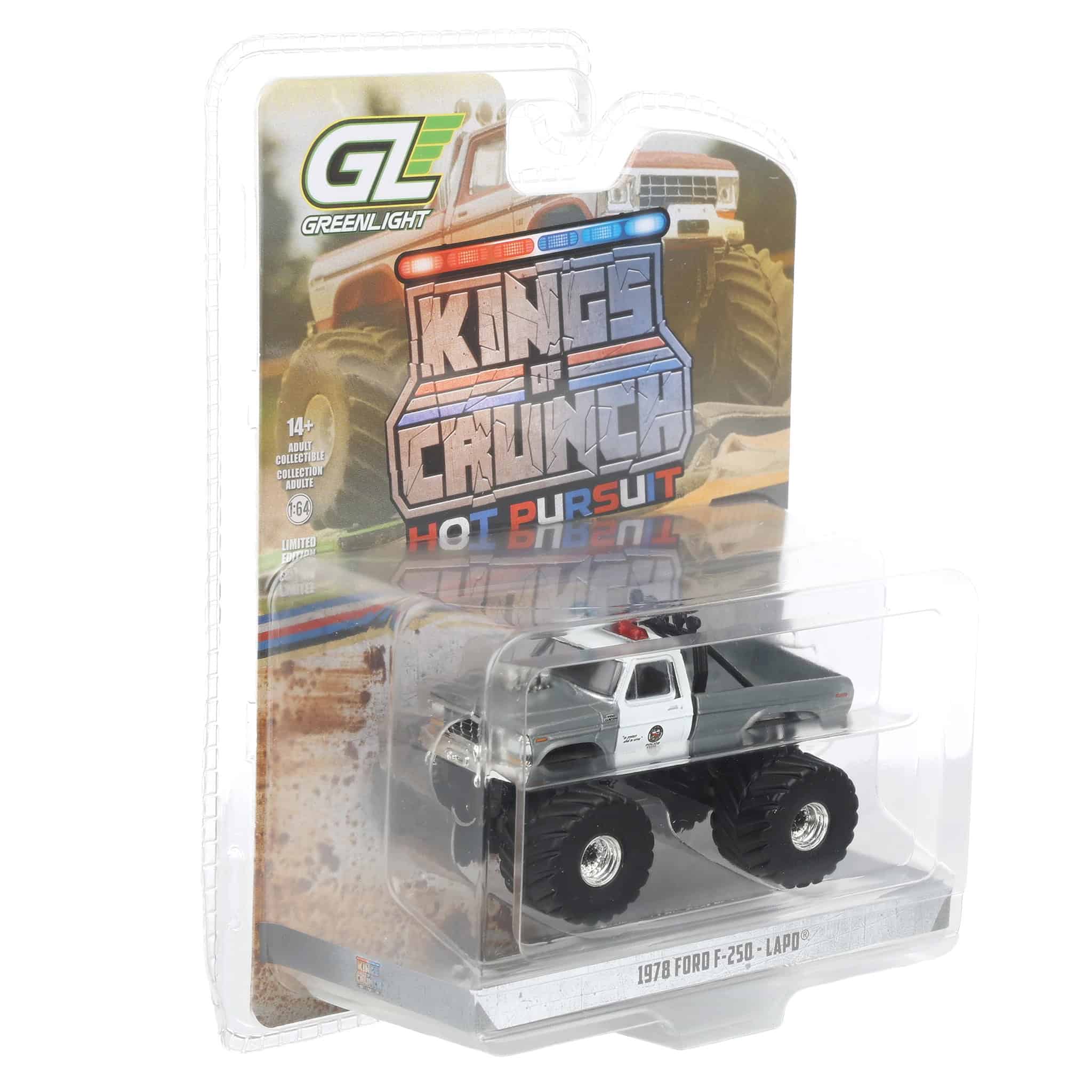 Raw Chase Unit ~ 1/64 1978 Ford F-250, Los Angeles Police Department, Kings of Crunch x Hot Pursuit Special Edition Series 17 - Image 2