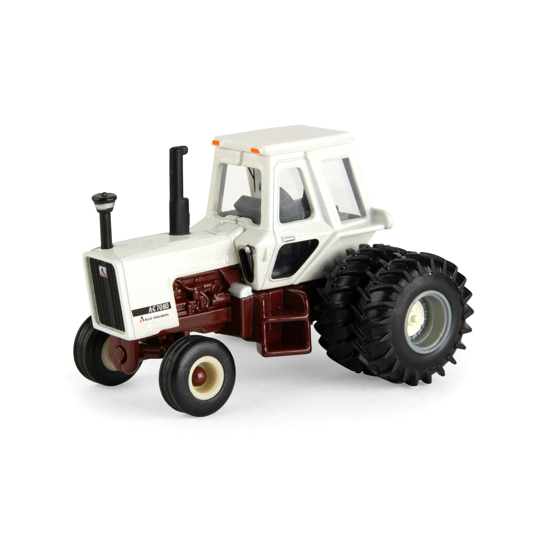 Chase Unit ~ 1/64 Allis Chalmers 7080 Maroon Belly Tractor with Rear Duals by ERTL