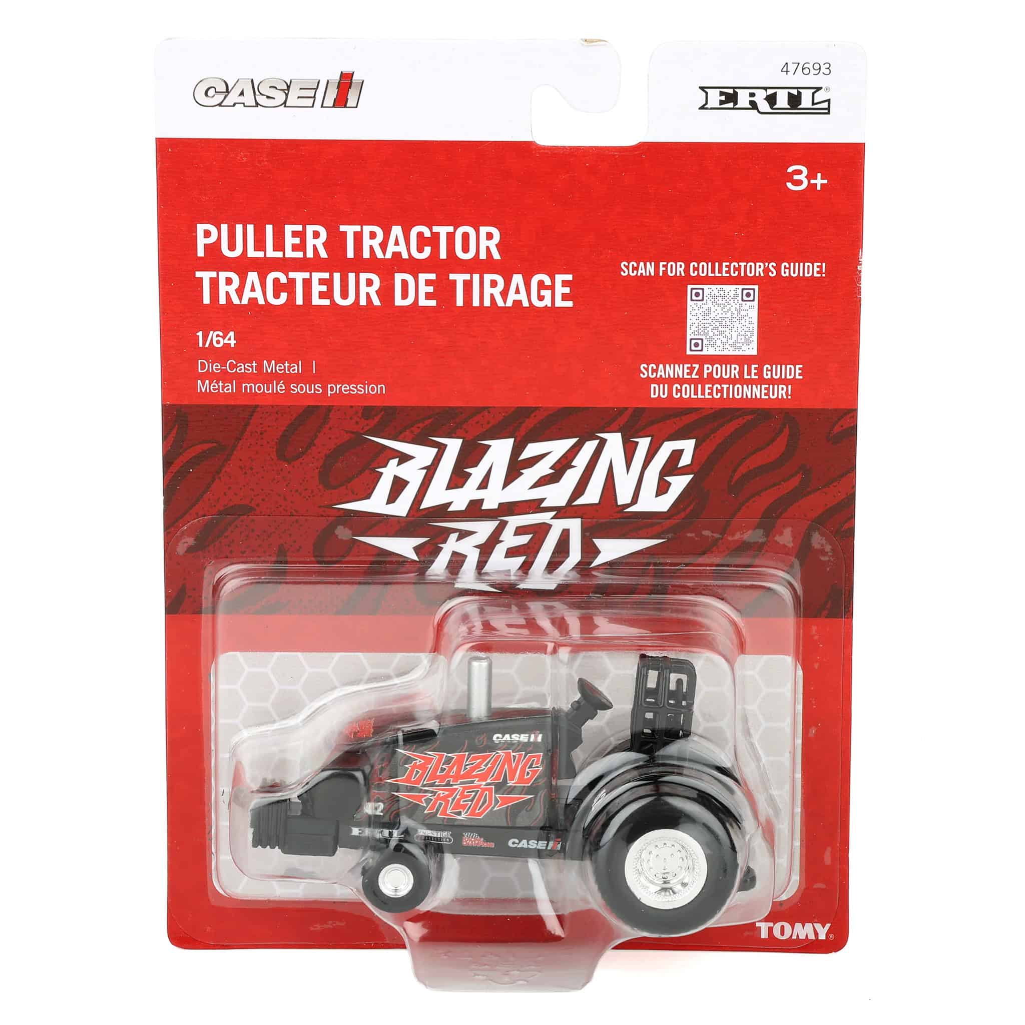 Chase Unit ~ 1/64 Case IH "Blazing Red" Pulling Tractor