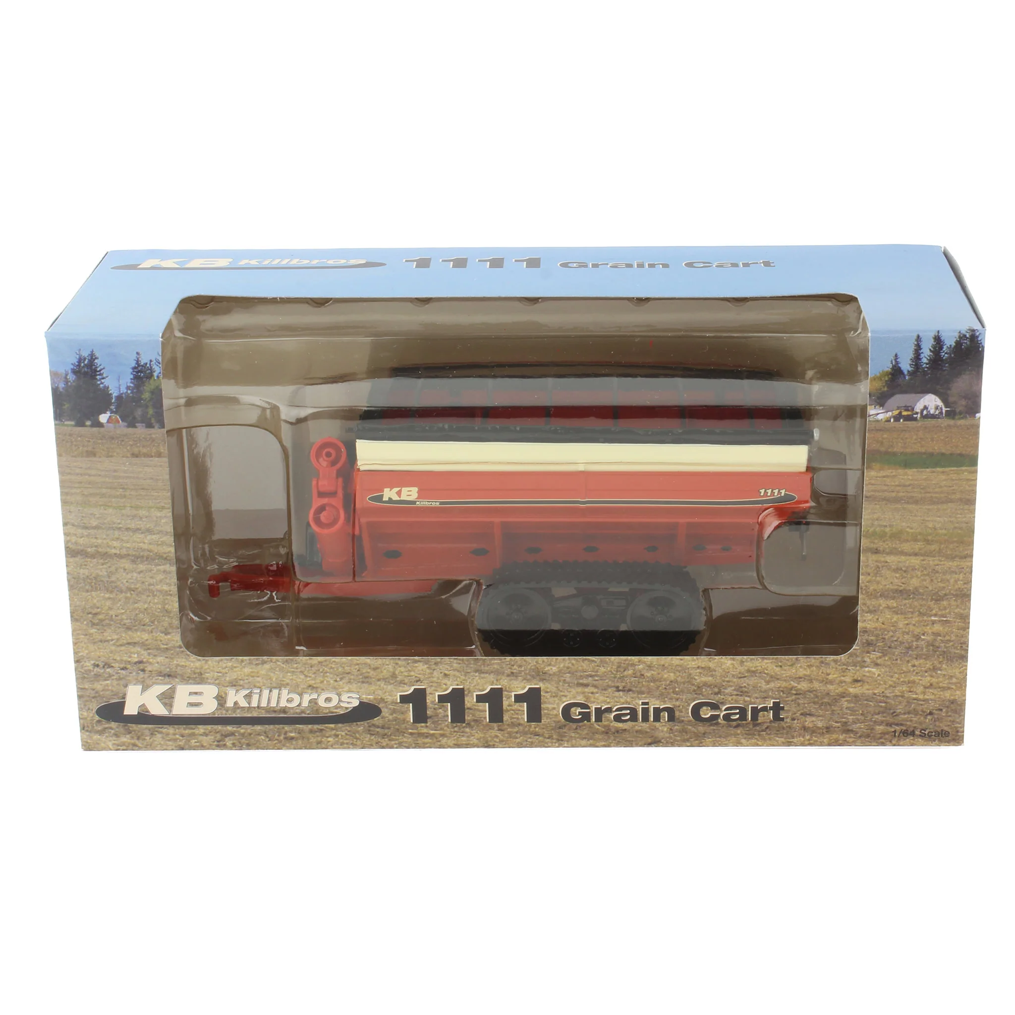 CHASE UNIT ~1/64 KillBros 1111 ORANGE Grain Cart on Tracks by SpecCast - Image 3