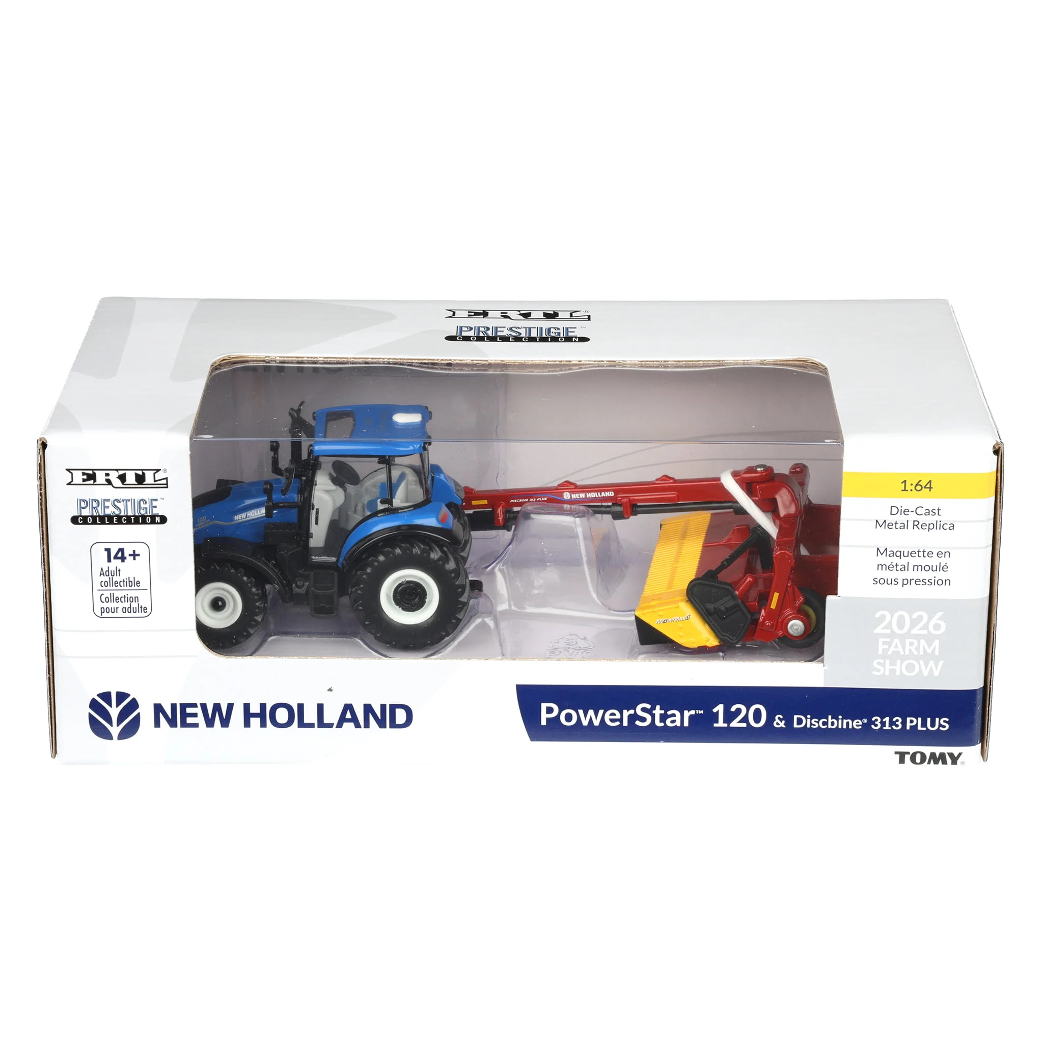 Chase Unit ~ 1/64 New Holland Powerstar 120 Tractor with Discbine 313 PLUS by ERTL, 2026 Farm Show - Image 2