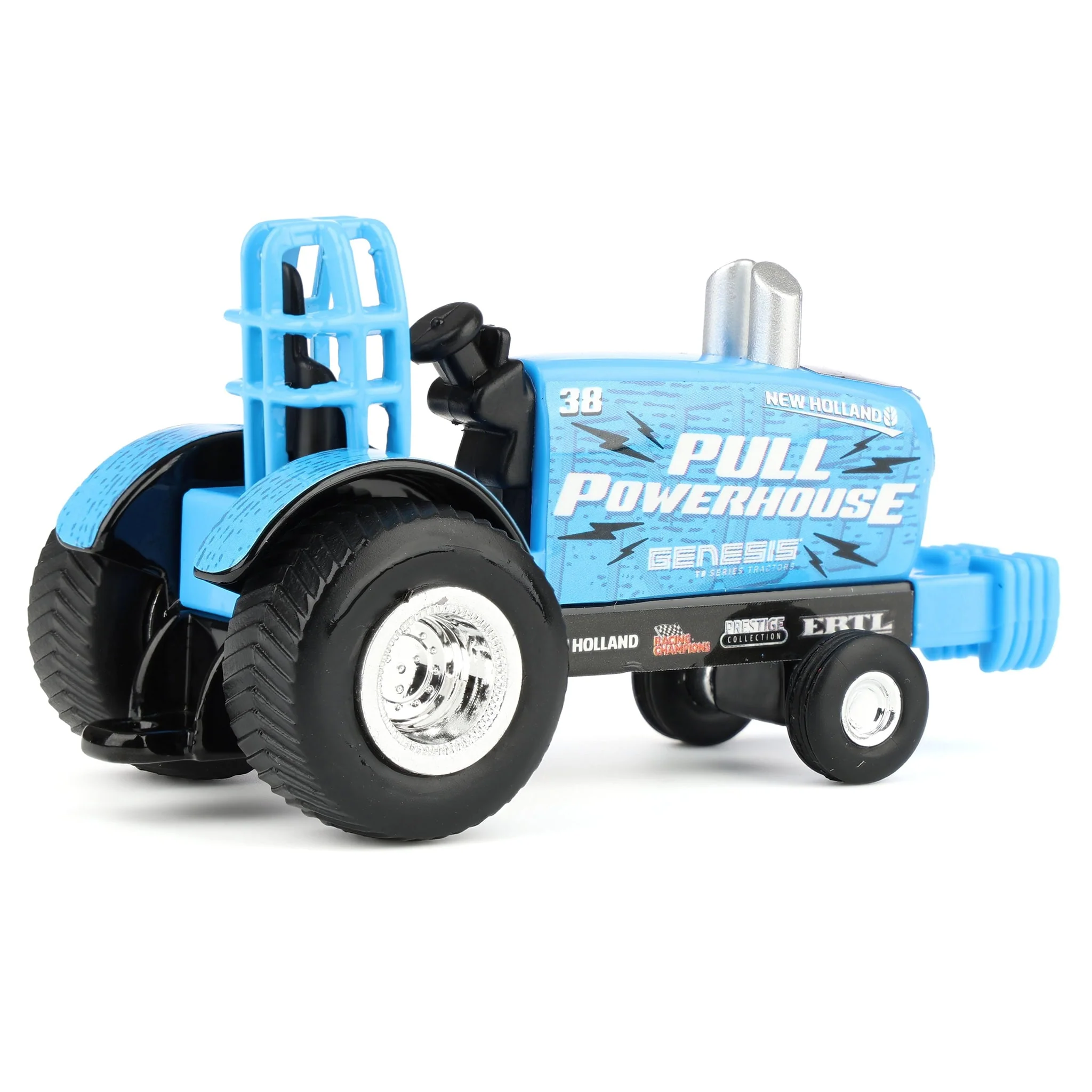 Chase Unit ~ 1/64 New Holland Pulling Tractor Toy, "Pull Powerhouse" - Image 3