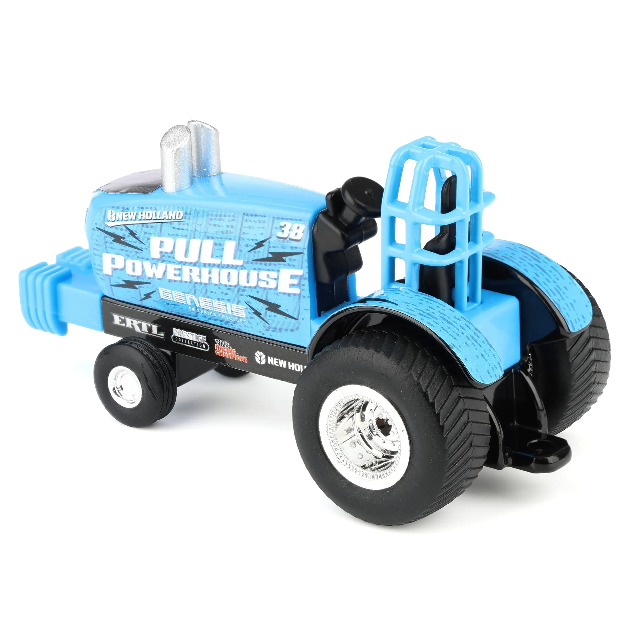 Chase Unit ~ 1/64 New Holland Pulling Tractor Toy, "Pull Powerhouse" - Image 4