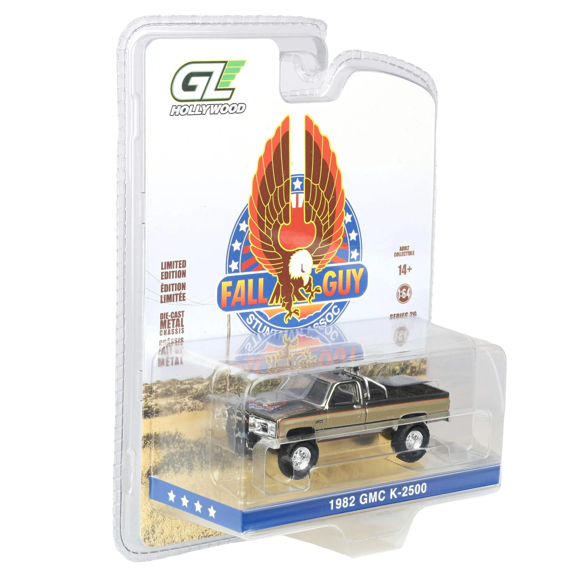 Chrome Chase Unit ~ 1/64 1982 GMC K-2500, Fall Guy Stuntman Association, Hollywood Series 26 - Image 2