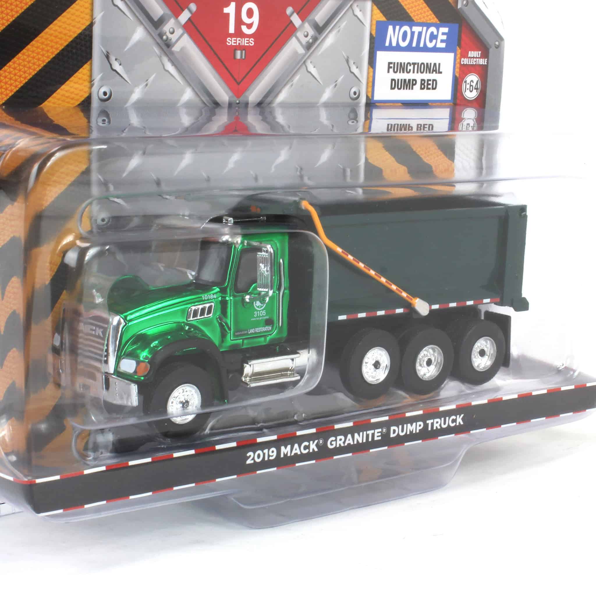Chrome Super Chase Unit ~ 1/64 2019 Mack Granite Dump Truck, NYC Department of Parks & Recreation, S.D. Trucks Series 19 - Image 2