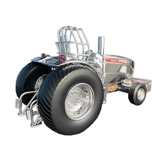 Chrome Version ~ 1/16 Fendt 942 Never Giving Up Pulling Tractor by SpecCast - Image 2