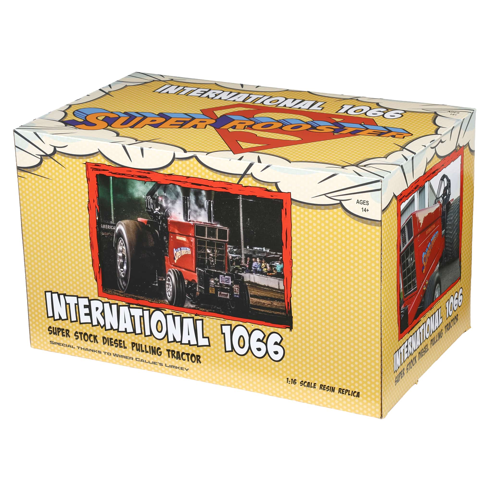 Chrome Version ~ 1/16 International 1066 “Super Rooster” Modified Pulling Tractor by SpecCast - Image 7