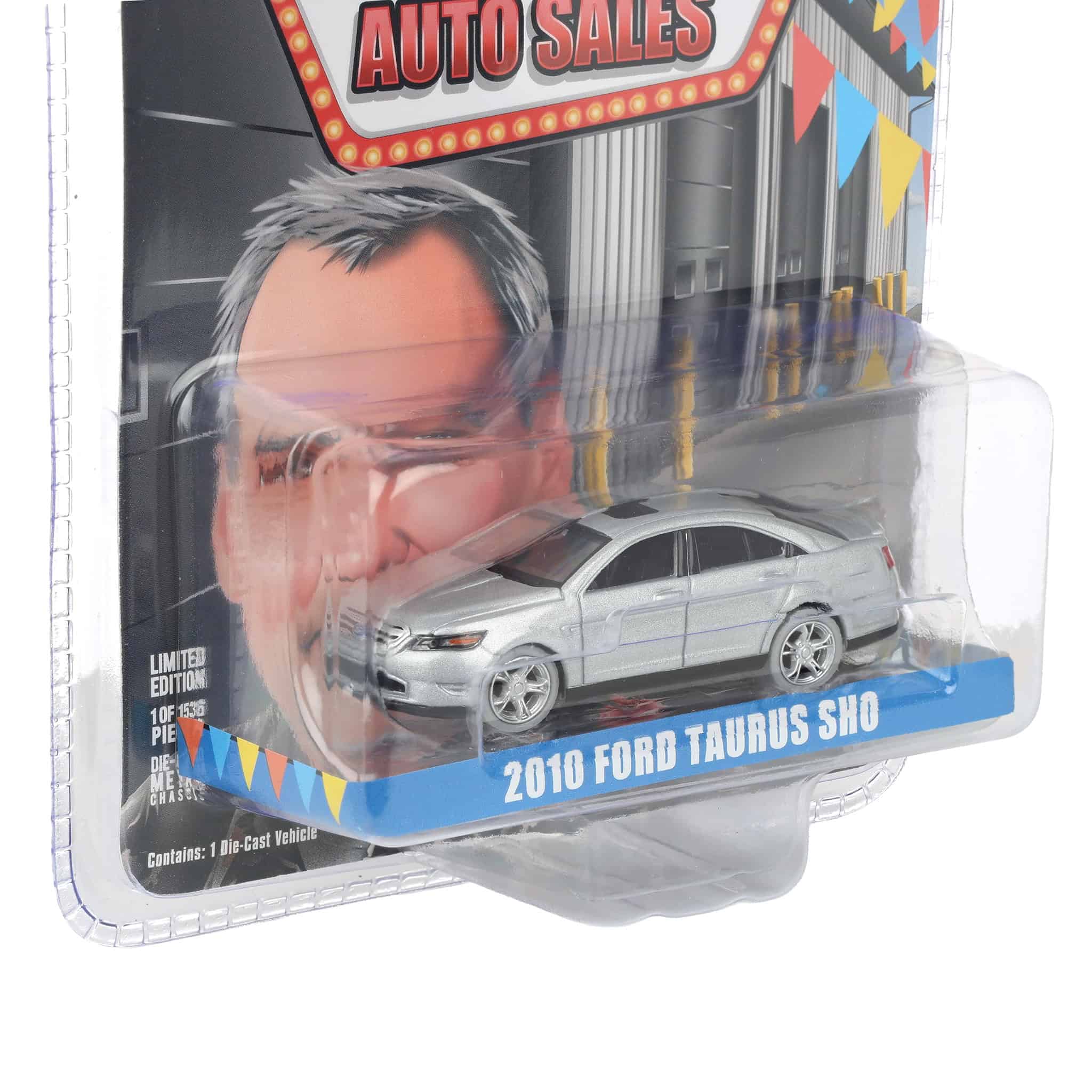 Color Wash Chase Unit ~ 1/64 2010 Ford Taurus SHO Edition, Silver, Rick's Auto Sales, LP Diecast Exclusive - Image 2