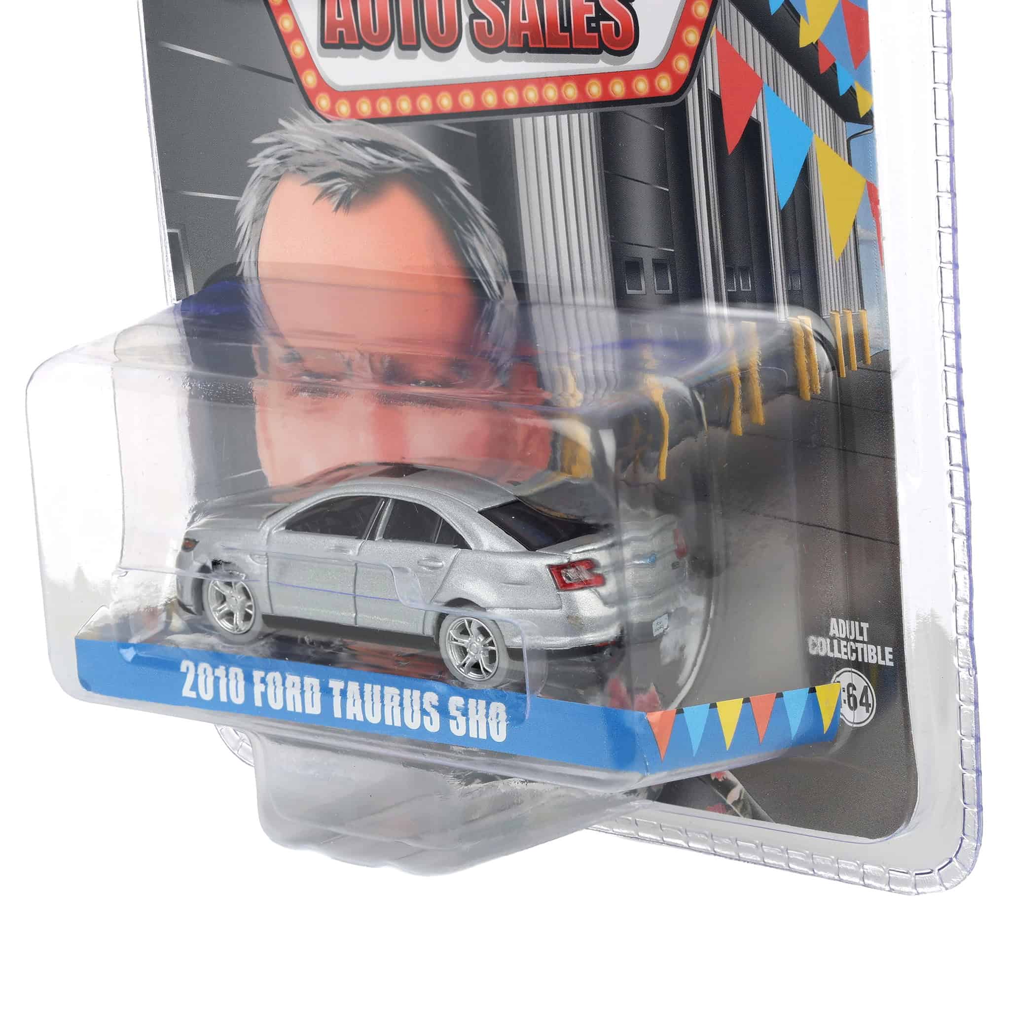 Color Wash Chase Unit ~ 1/64 2010 Ford Taurus SHO Edition, Silver, Rick's Auto Sales, LP Diecast Exclusive - Image 3