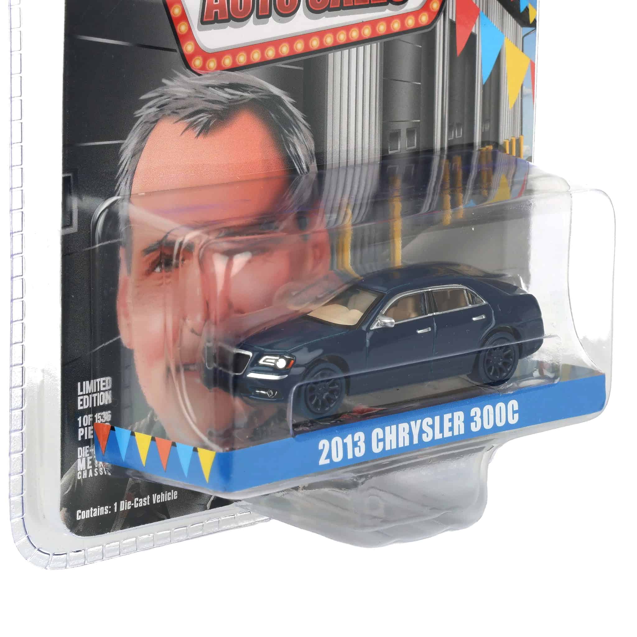 Color Wash Chase Unit ~ 1/64 2013 Chrysler 300C, Blue, Rick's Auto Sales, LP Diecast Exclusive - Image 2