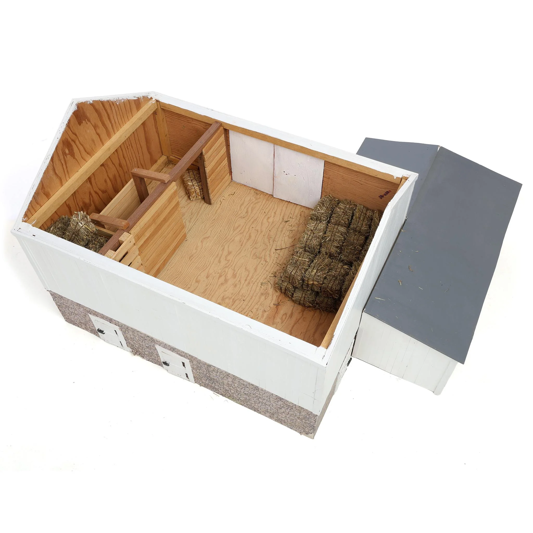 Custom Built White Farm Set with Barn, Equipment Sheds, Chicken House and Corn Crib - Image 3