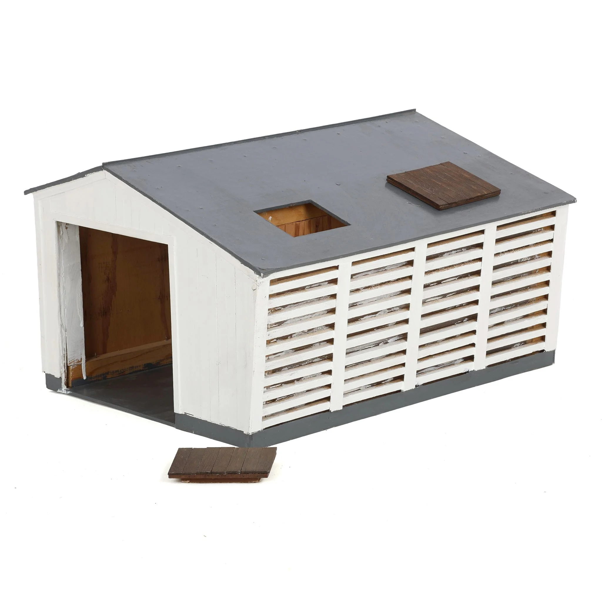 Custom Built White Farm Set with Barn, Equipment Sheds, Chicken House and Corn Crib - Image 6