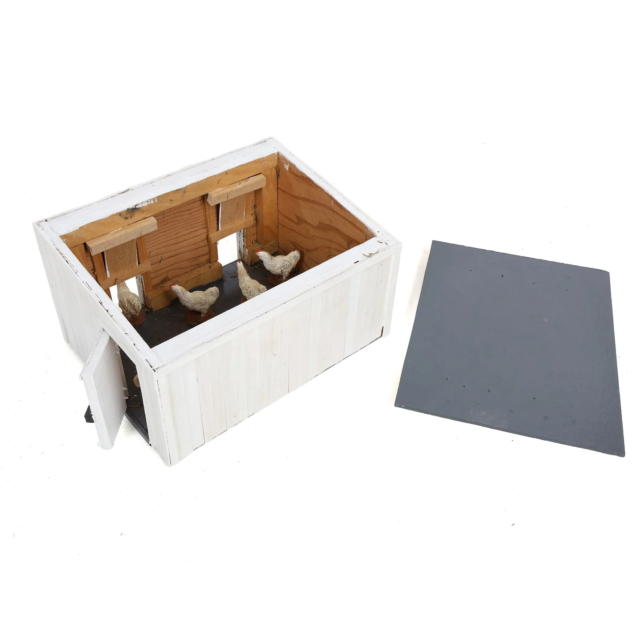 Custom Built White Farm Set with Barn, Equipment Sheds, Chicken House and Corn Crib - Image 9