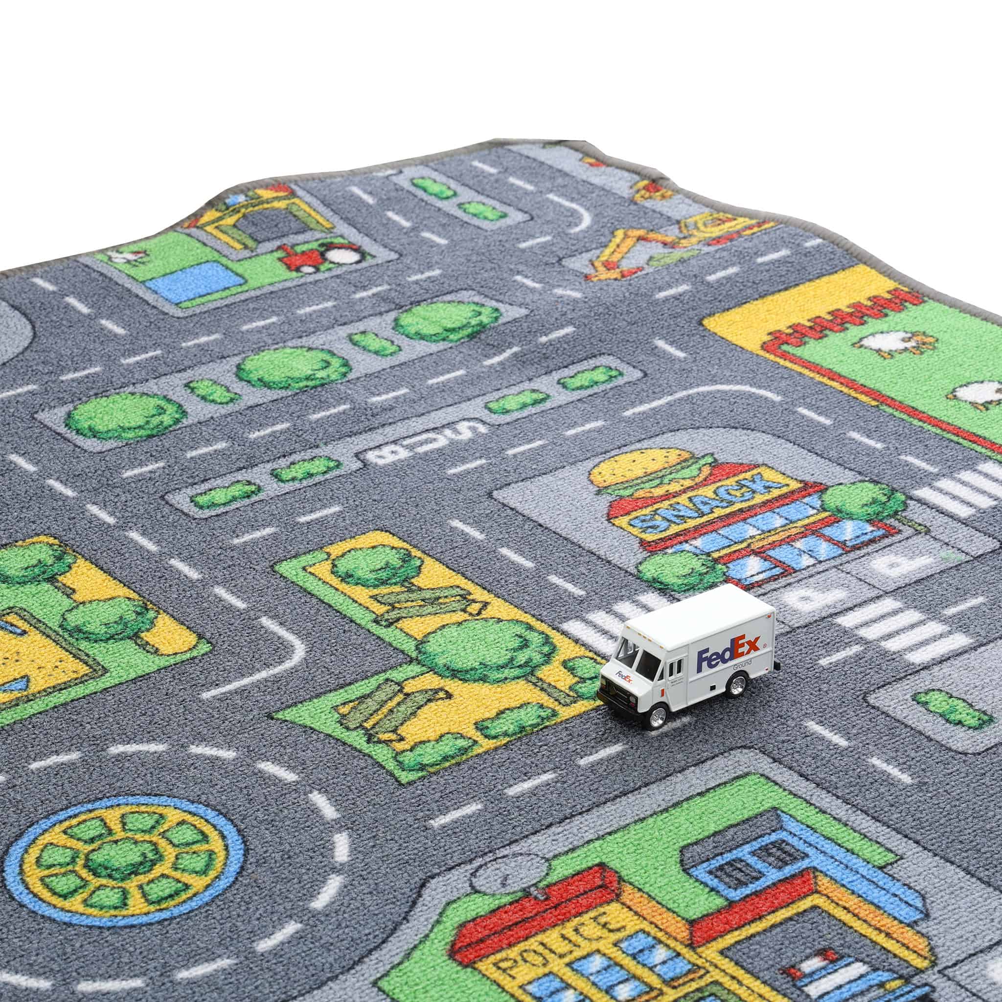 Double-Sided Farm & Street Play Carpet, 32in x 47in - Image 6