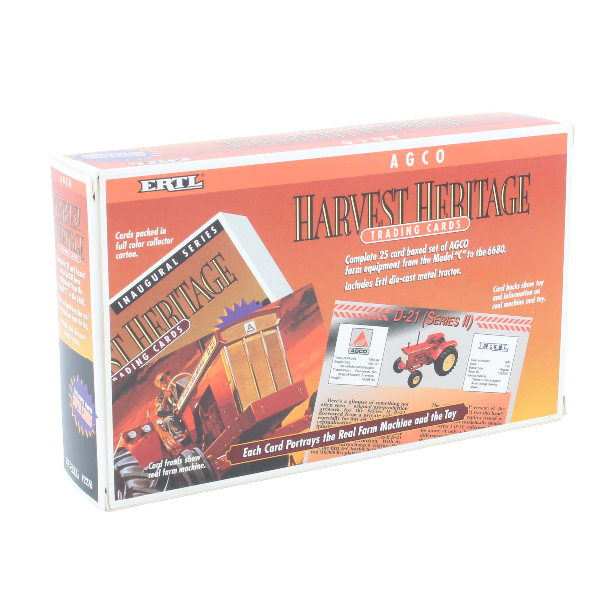 AGCO Harvest Heritage Trading Cards with AGCO 6680 Tractor by ERTL - Image 2