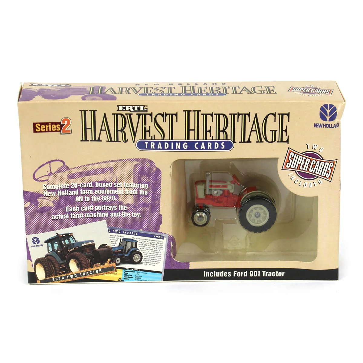 New Holland Harvest Heritage Series 2 Trading Card Set with Ford 901 Tractor by ERTL
