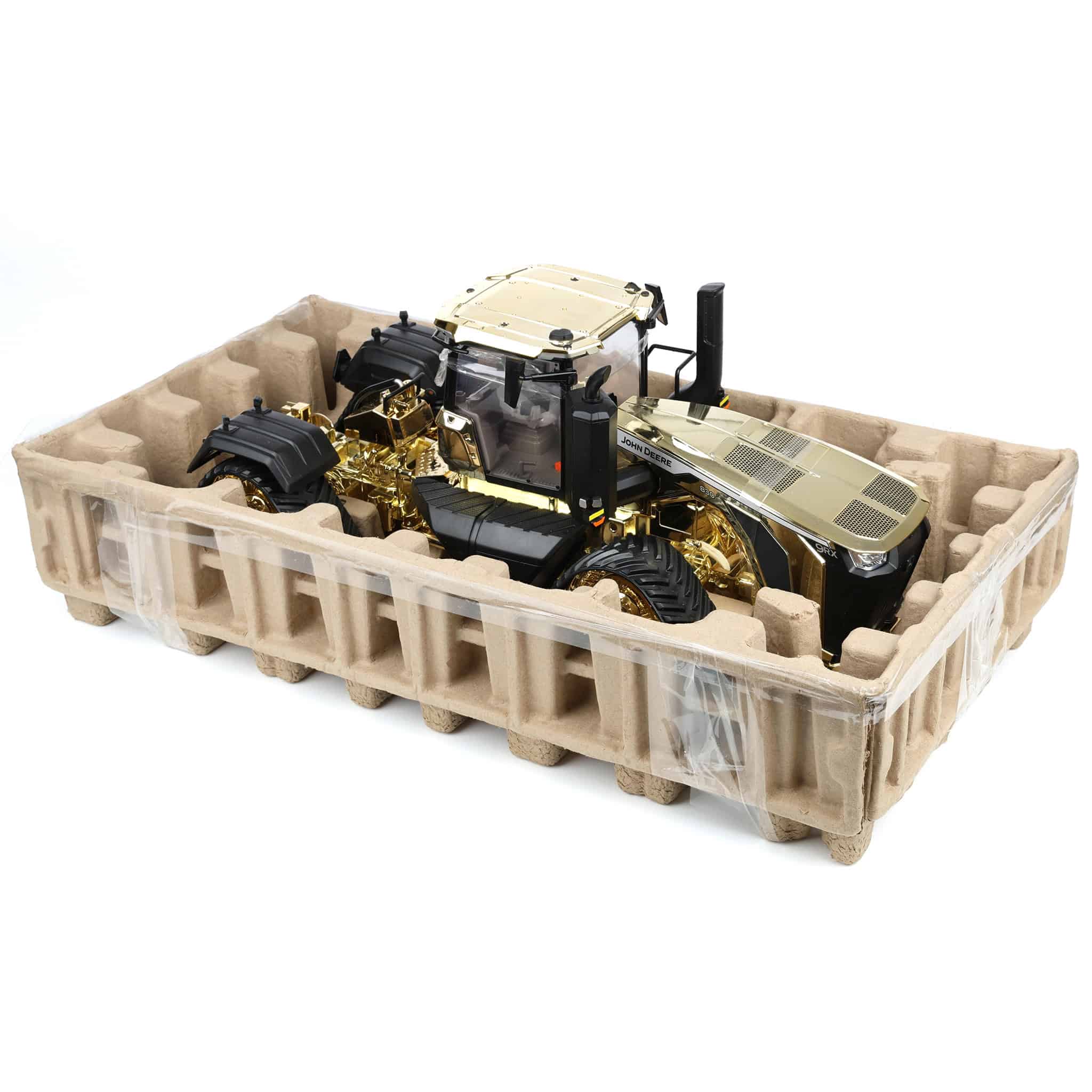 EXPO Gold Chrome ~ 1/16 John Deere 9RX 830 Tractor, ERTL Prestige Collectors Edition - Image 3