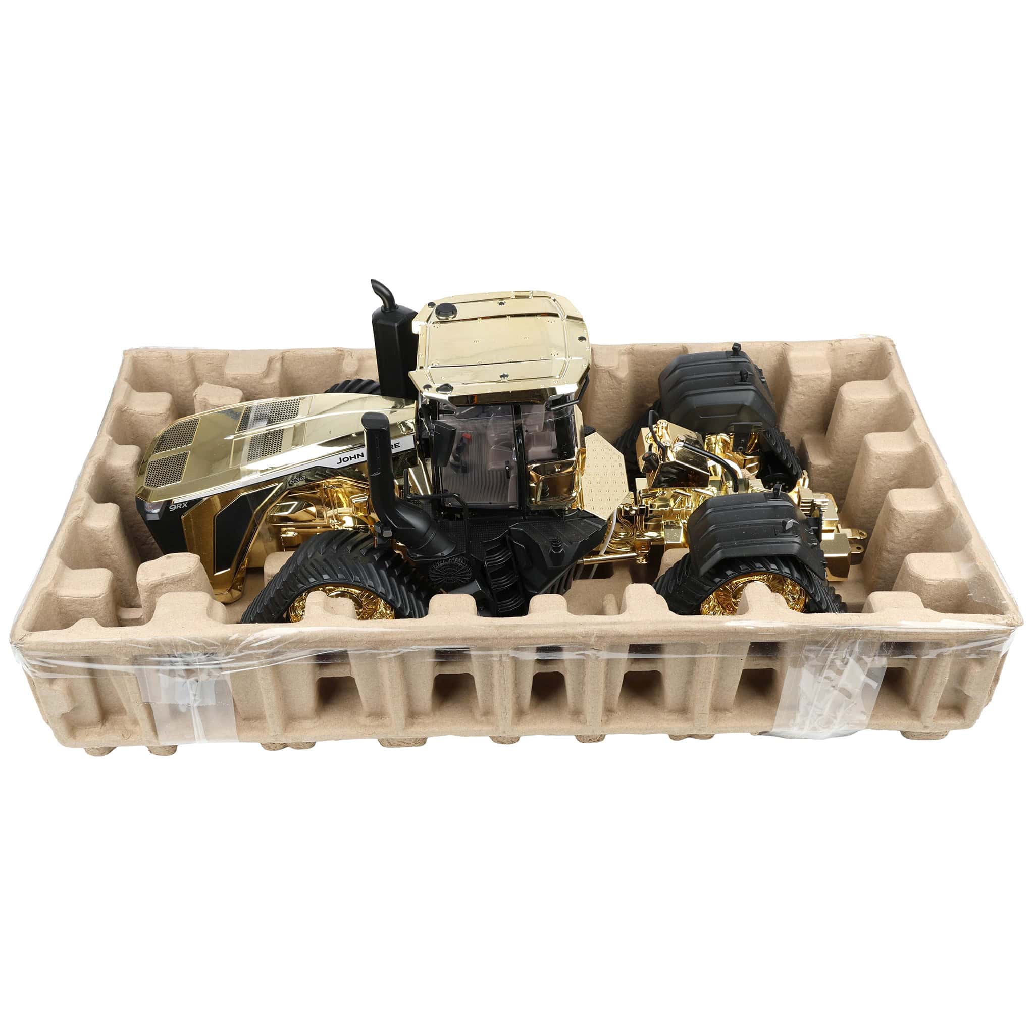 EXPO Gold Chrome ~ 1/16 John Deere 9RX 830 Tractor, ERTL Prestige Collectors Edition - Image 5