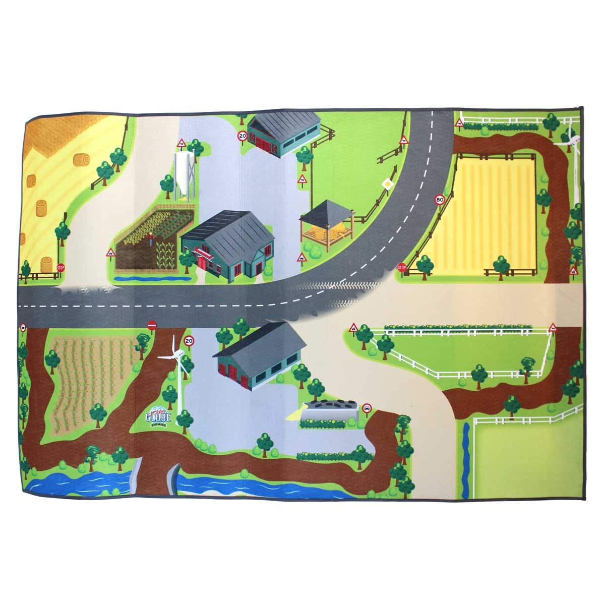 Farm-Themed 59in x 39in Playmat by Kids Globe - Image 4