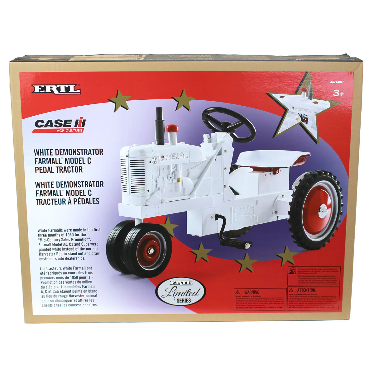 Farmall C White Demonstrator Pedal Tractor, Farmall 100th Anniversary, ERTL Limited Series - Image 5