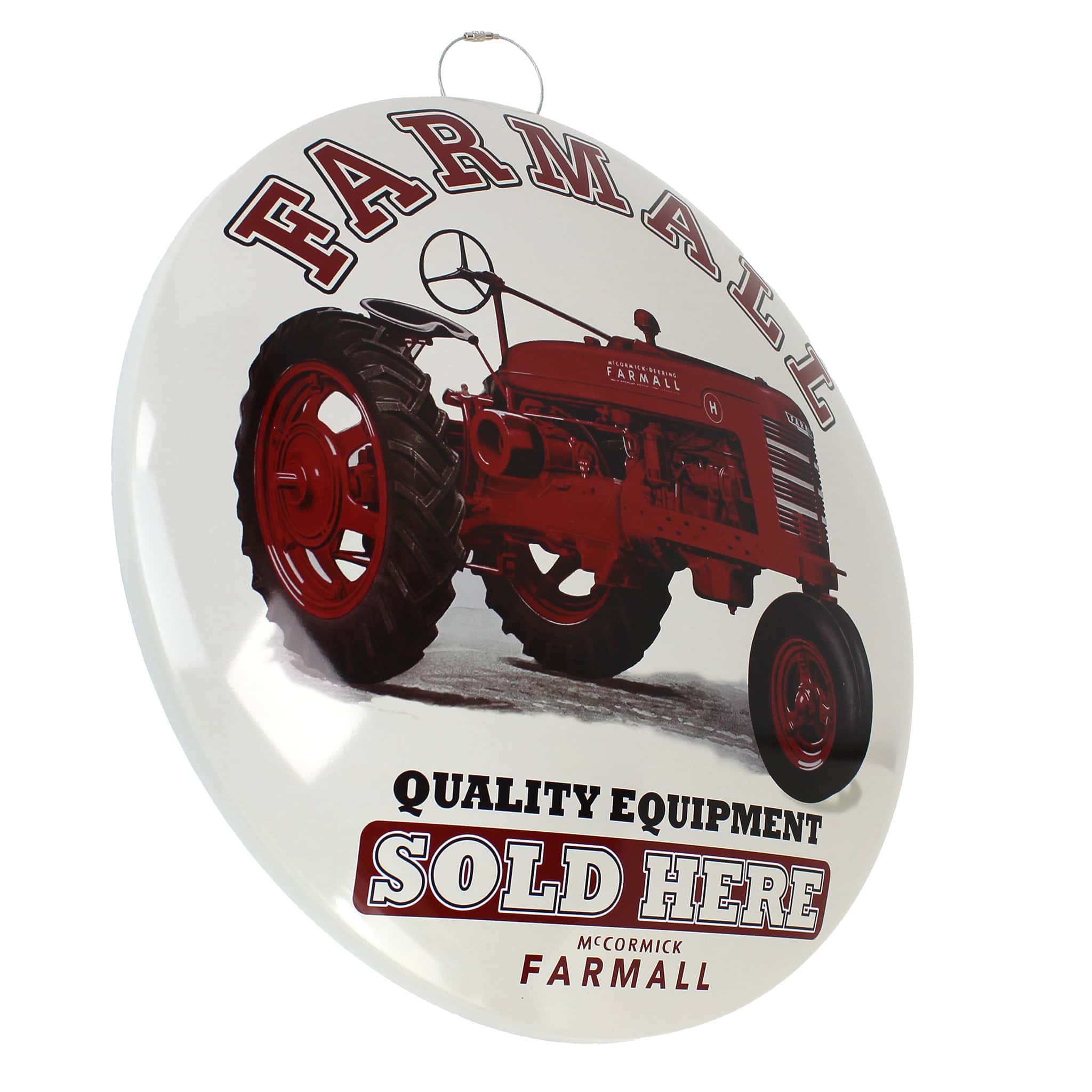 Farmall H Tractor Dome Sign, 16 Inch Diameter - Image 2