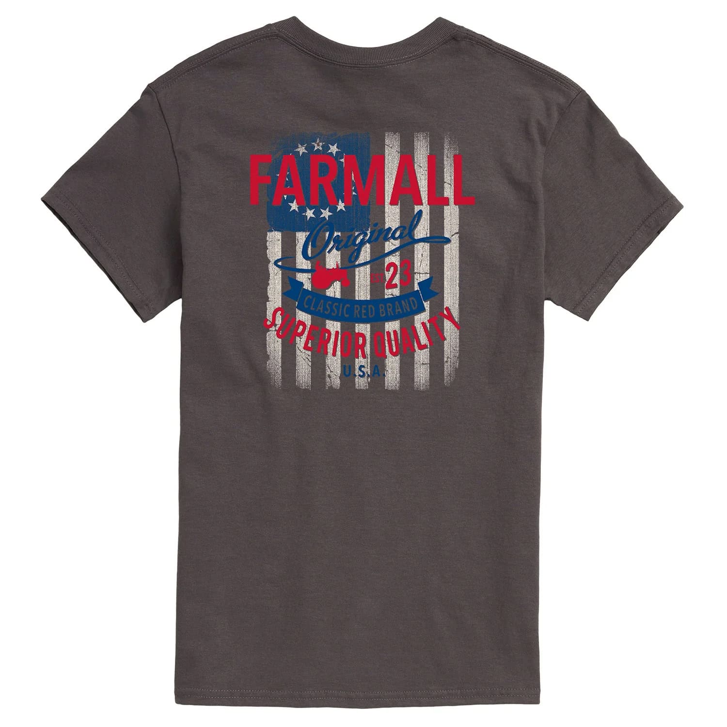 Farmall Superior Quality Betsy Ross Flag Men's Charcoal Gray Short Sleeve T-Shirt