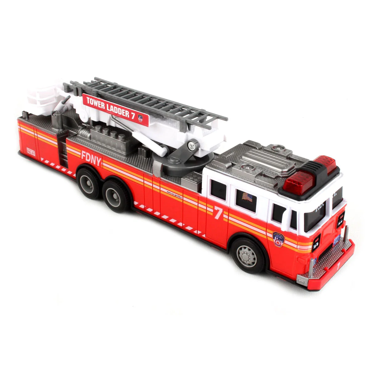FDNY Radio Control 11" Ladder Fire Truck with Lights & Sounds - Image 2
