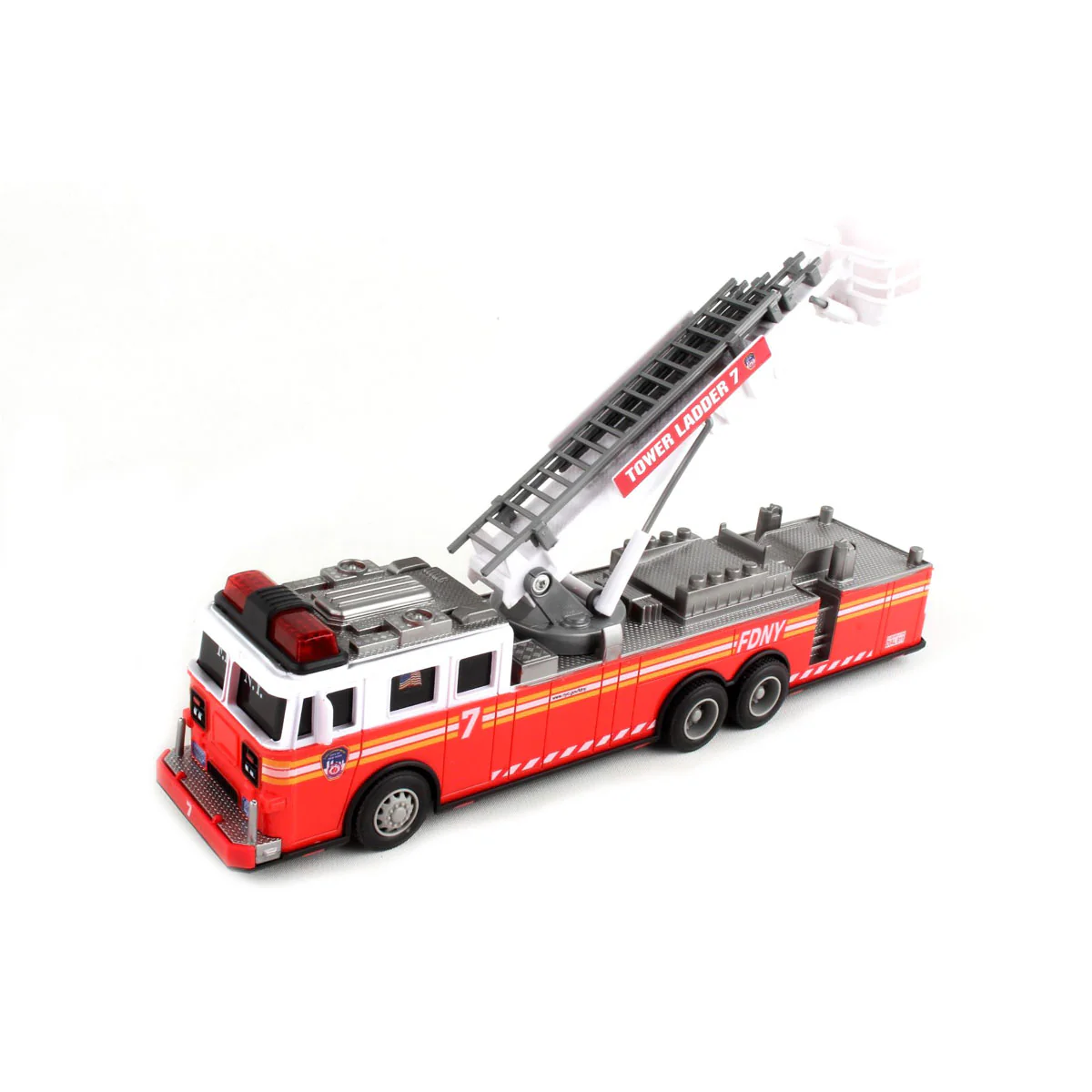 FDNY Radio Control 11" Ladder Fire Truck with Lights & Sounds - Image 3
