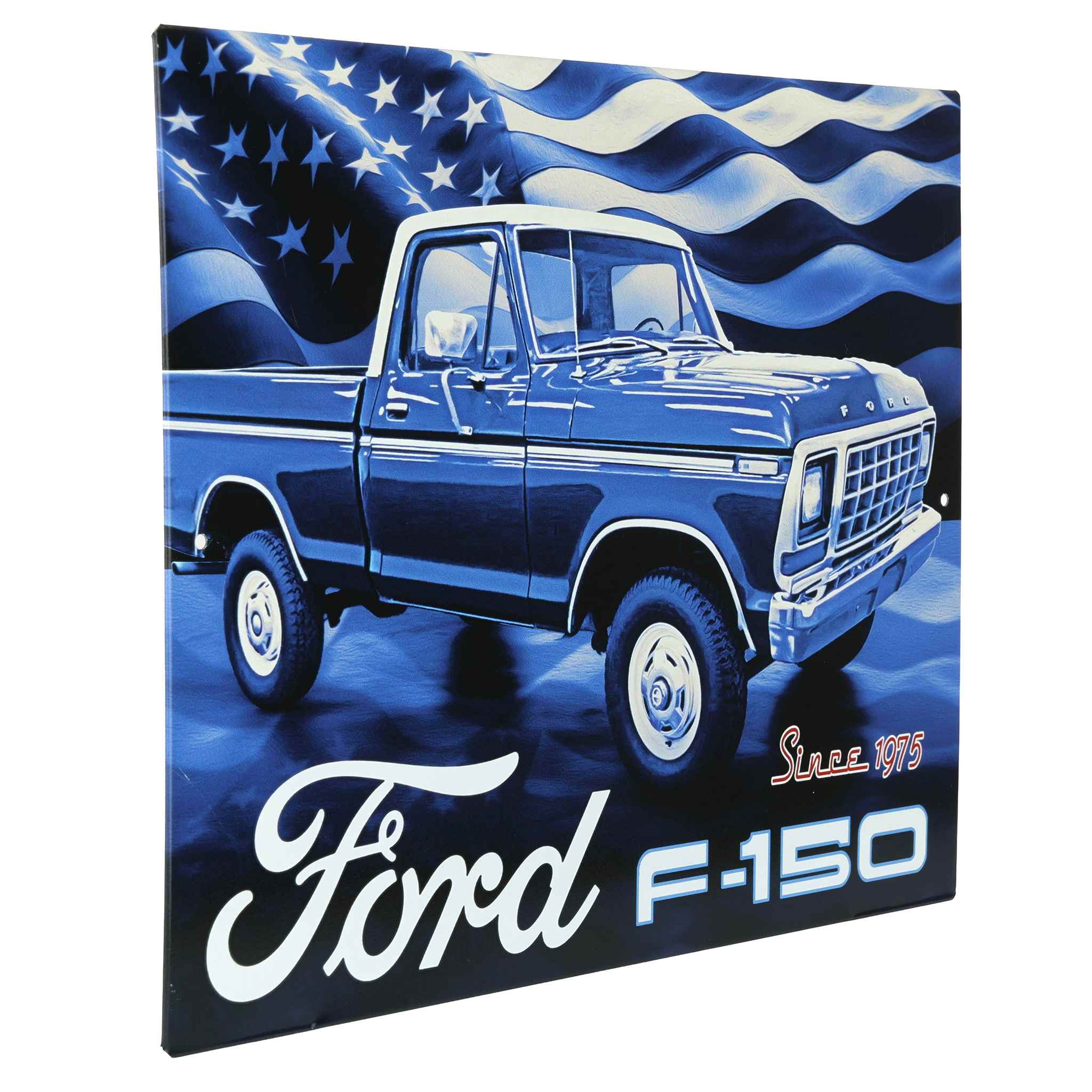 Ford F-150 Since 1975 Patriotic Artwork Tin Sign 10.75" x 8.25" - Image 2
