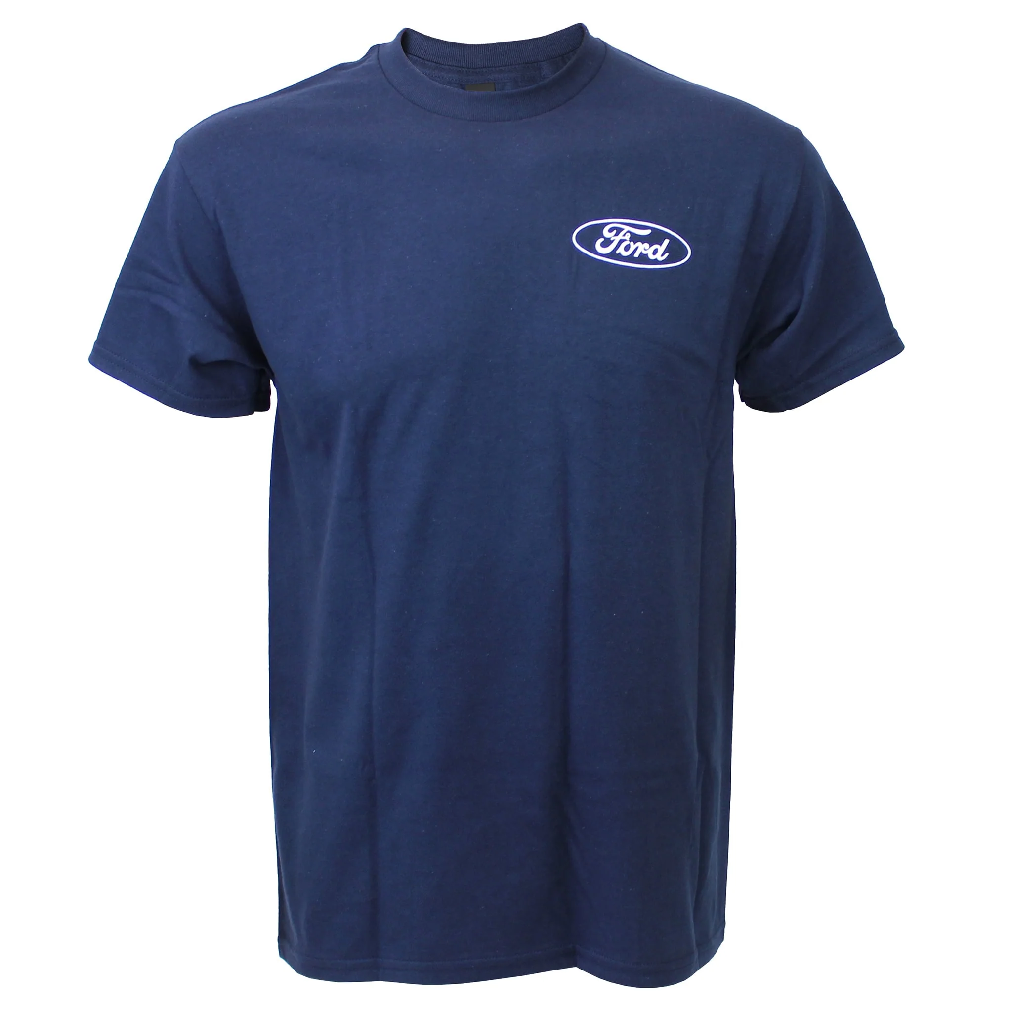 Ford FW-30 with Wing Disk Navy Short Sleeve T-Shirt - Image 2