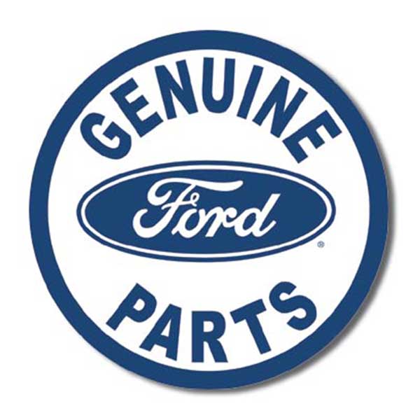Genuine Ford Parts Round Tin Sign - Image 2