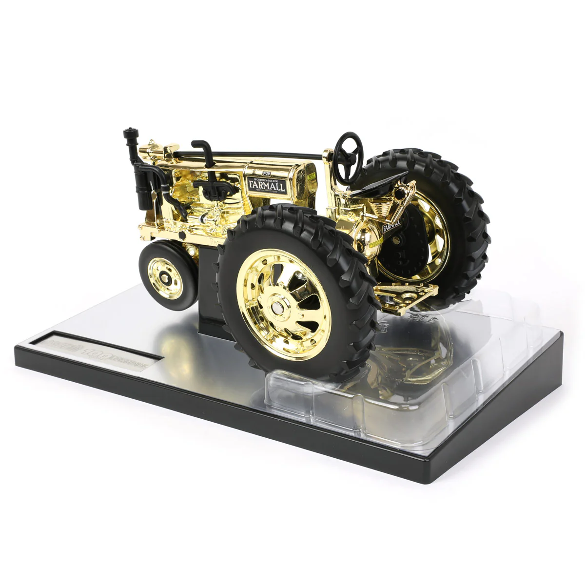 Gold Chrome ~ 1/16 Limited Edition Farmall F-20 Tractor by ERTL, Farmall 100th Anniversary Edition - Image 3