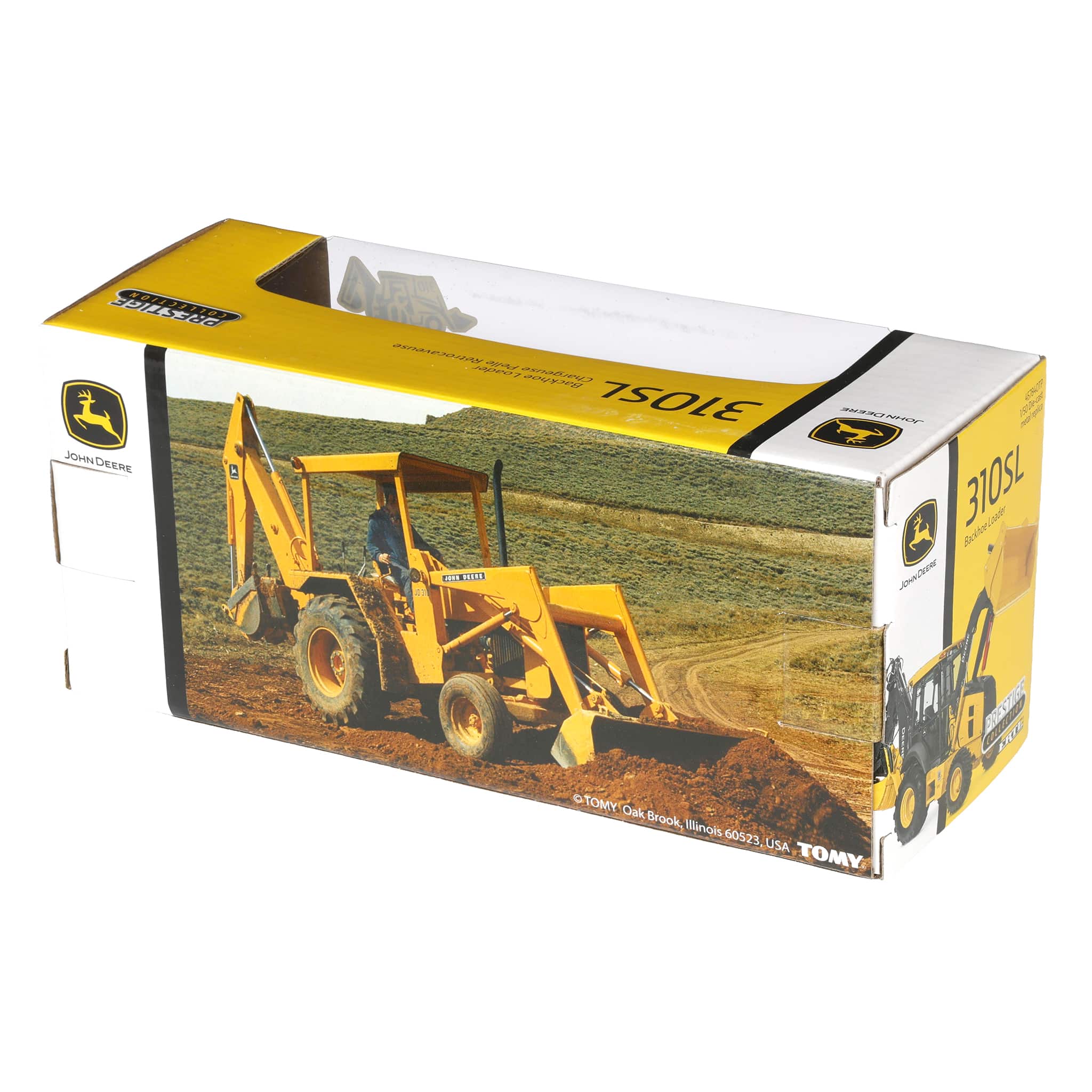 Gold Chrome ~ 1/50 John Deere 310SL Backhoe Loader, ERTL Prestige Collection - Image 3