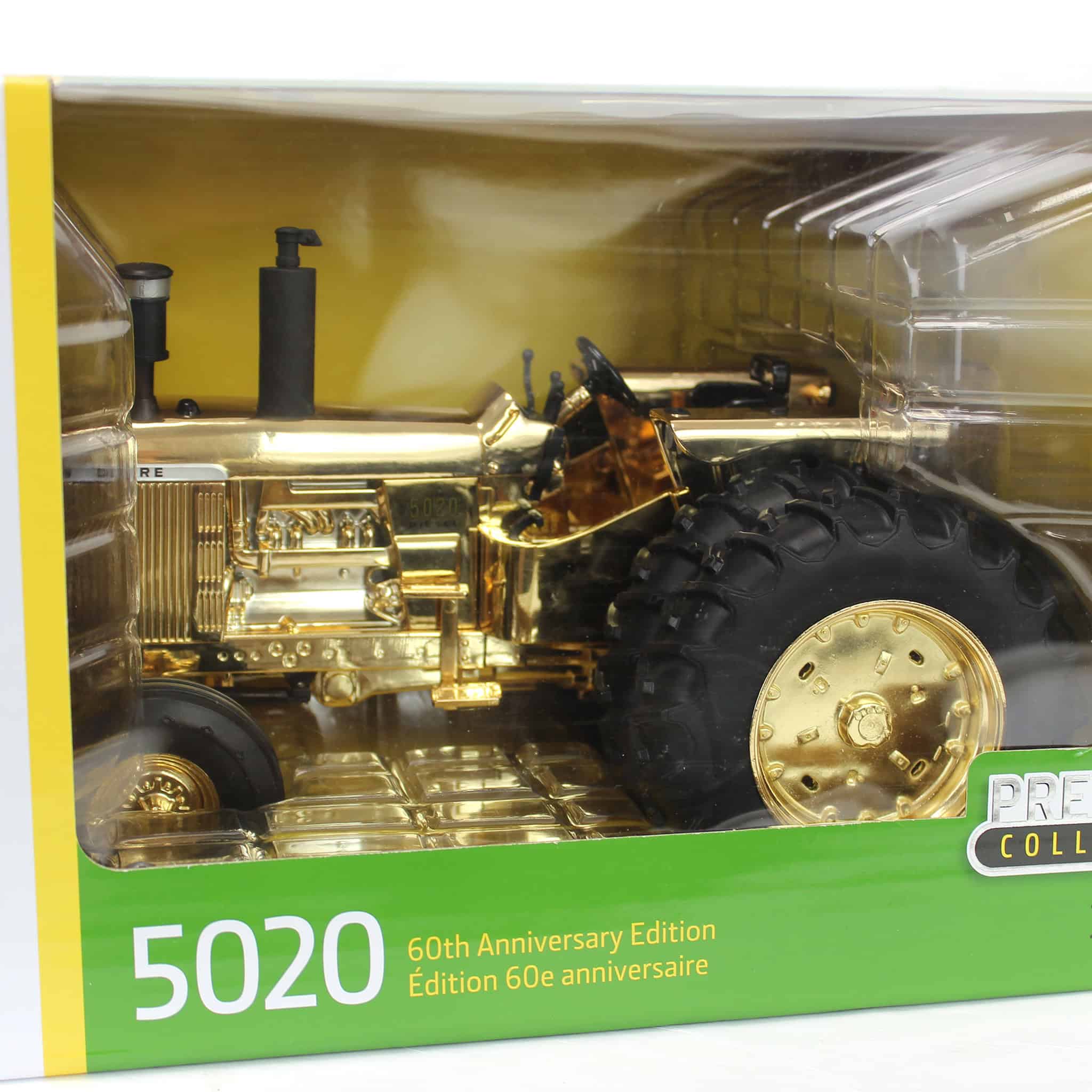 Gold Chrome Chase Unit ~ 1/16 John Deere 5020 Tractor, 60th Anniversary, ERTL Prestige - Image 2