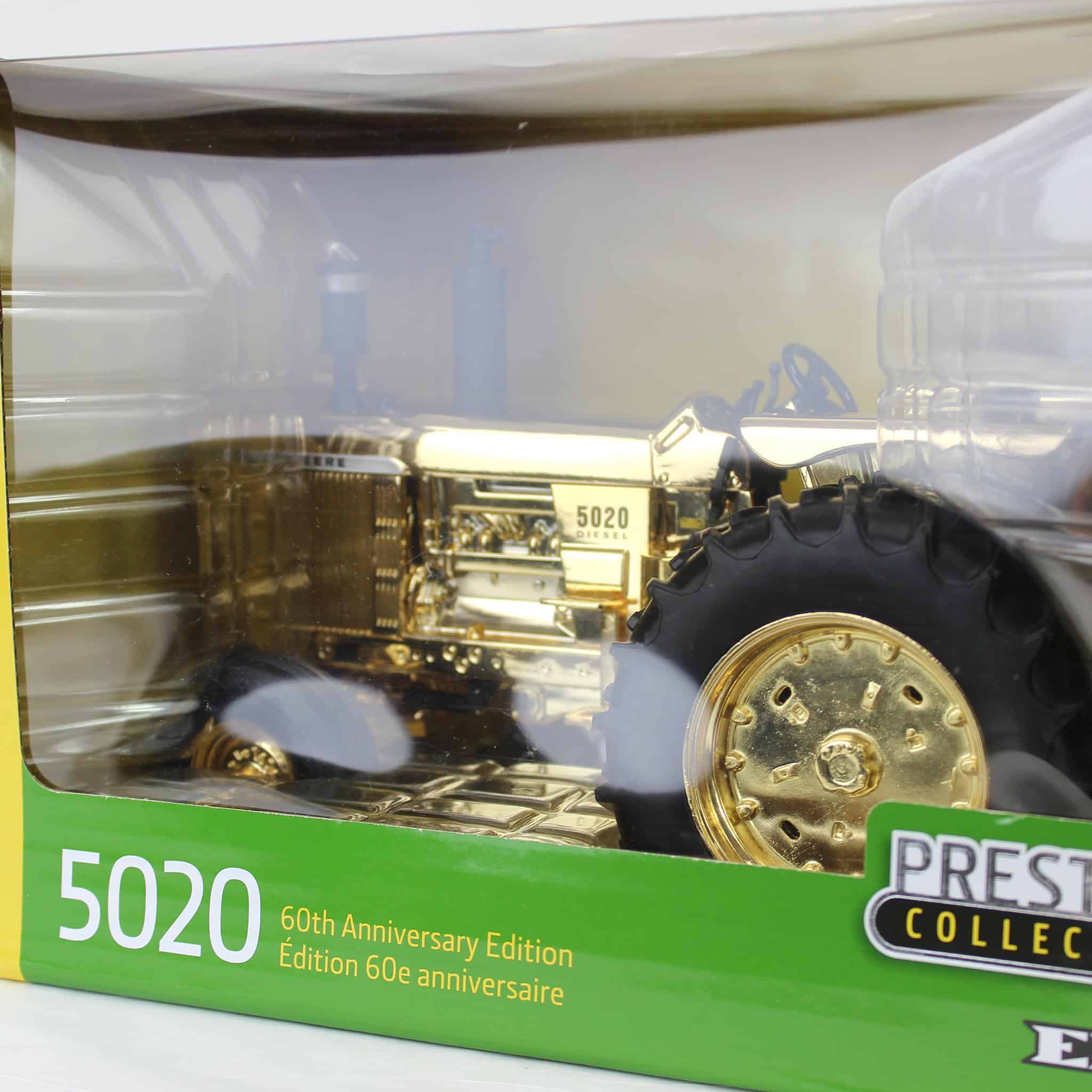 Gold Chrome Chase Unit ~ 1/16 John Deere 5020 Tractor, 60th Anniversary, ERTL Prestige - Image 3