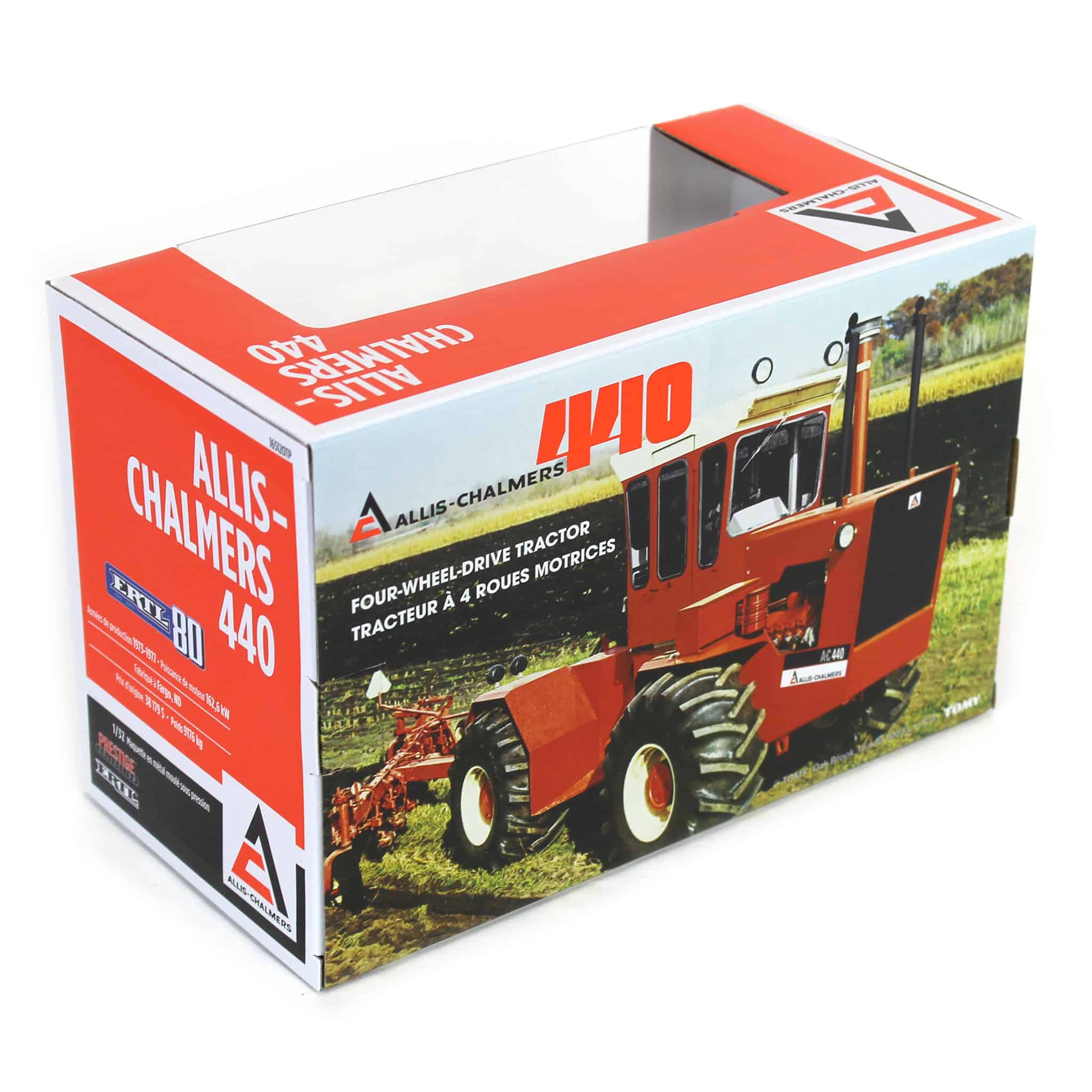 Gold Chrome Chase Unit ~ 1/32 Allis Chalmers 440 4WD Tractor, ERTL 80th Anniversary, Prestige Collection - Image 3