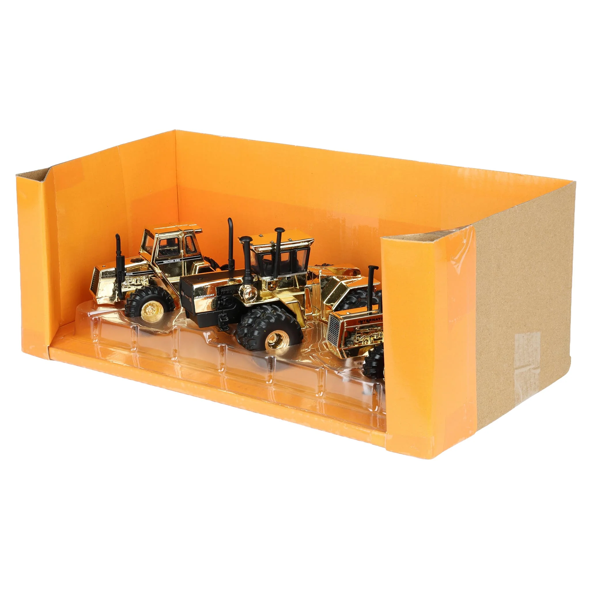 Gold Chrome Set ~ 1/64 Case, International & Steiger Tractors by ERTL, Toy Tractor Times 42nd Anniversary - Image 3