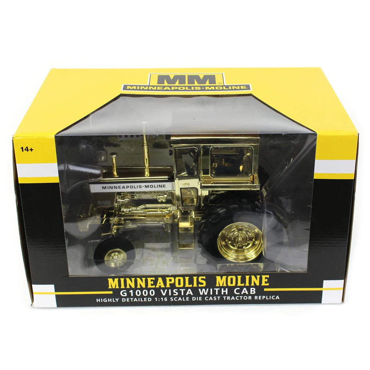 Gold Chrome Unit ~ 1/16 Minneapolis Moline G1000 Vista 2WD Tractor with Cab by SpecCast