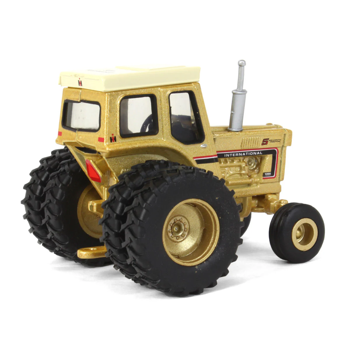 Gold Painted Chase Unit ~ 1/64 International Harvester 1066 5 Millionth Tractor, 50th Anniv, ERTL Prestige - Image 3