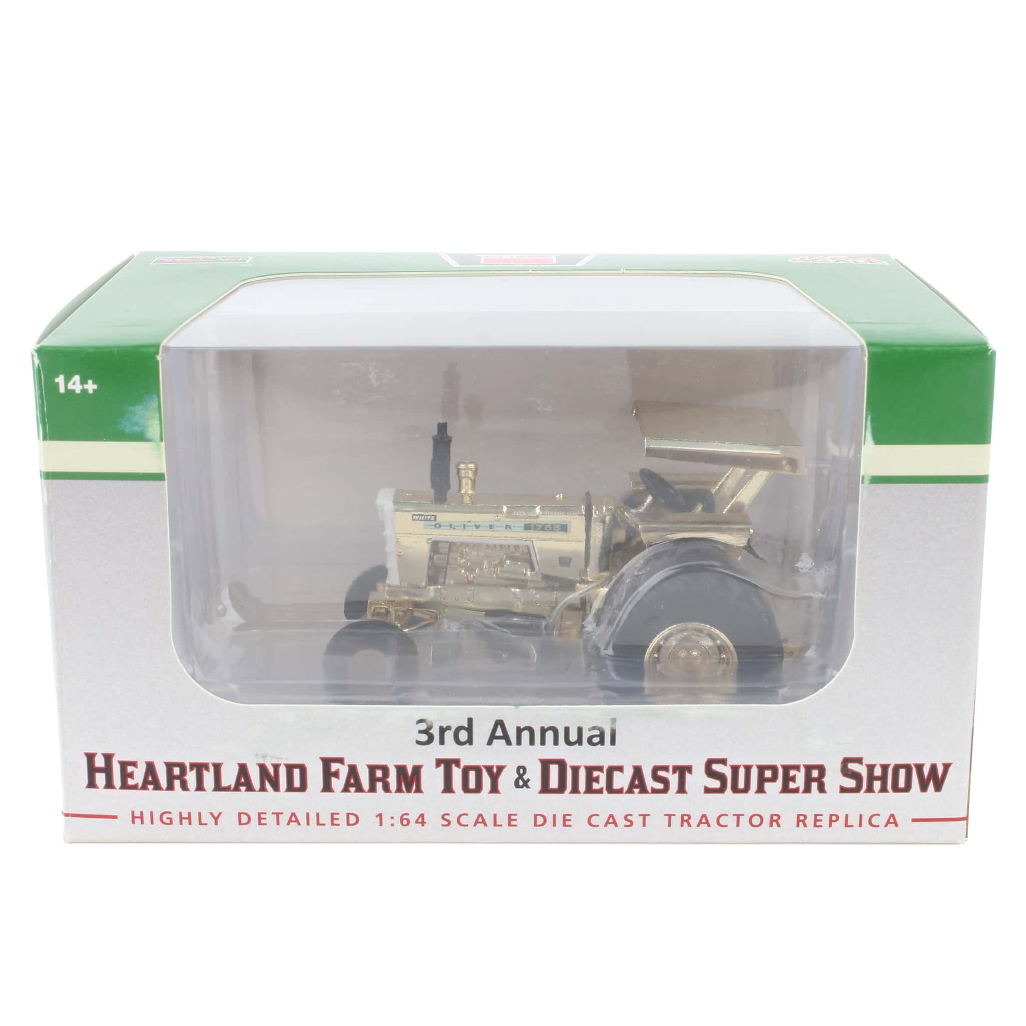 Gold Plated Chase Unit ~ 1/64 Oliver 1755 Tractor with Canopy & Duals by SpecCast, 3rd Annual Heartland Toy Show