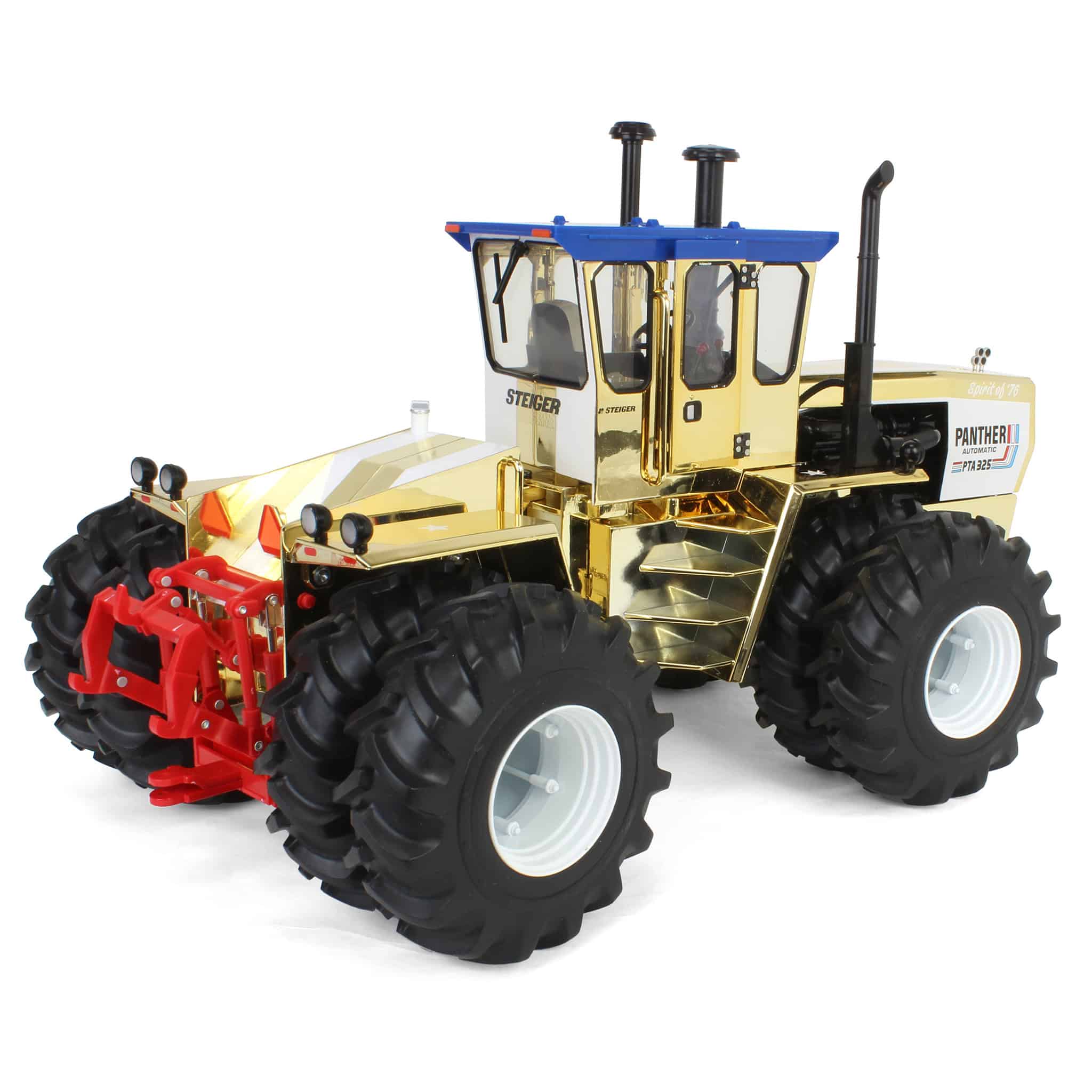 Gold & Silver Chrome Set ~ 1/16 Steiger PTA-325 "Stars N Stripes" 4WD Tractors with Duals, ERTL Prestige - Image 10